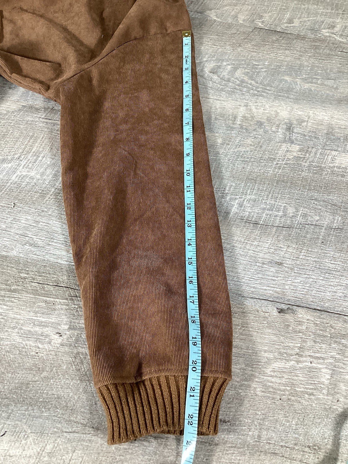 Avery & Maren Womens Turtleneck Corduroy Sweater Dress Brown Size L Winter New