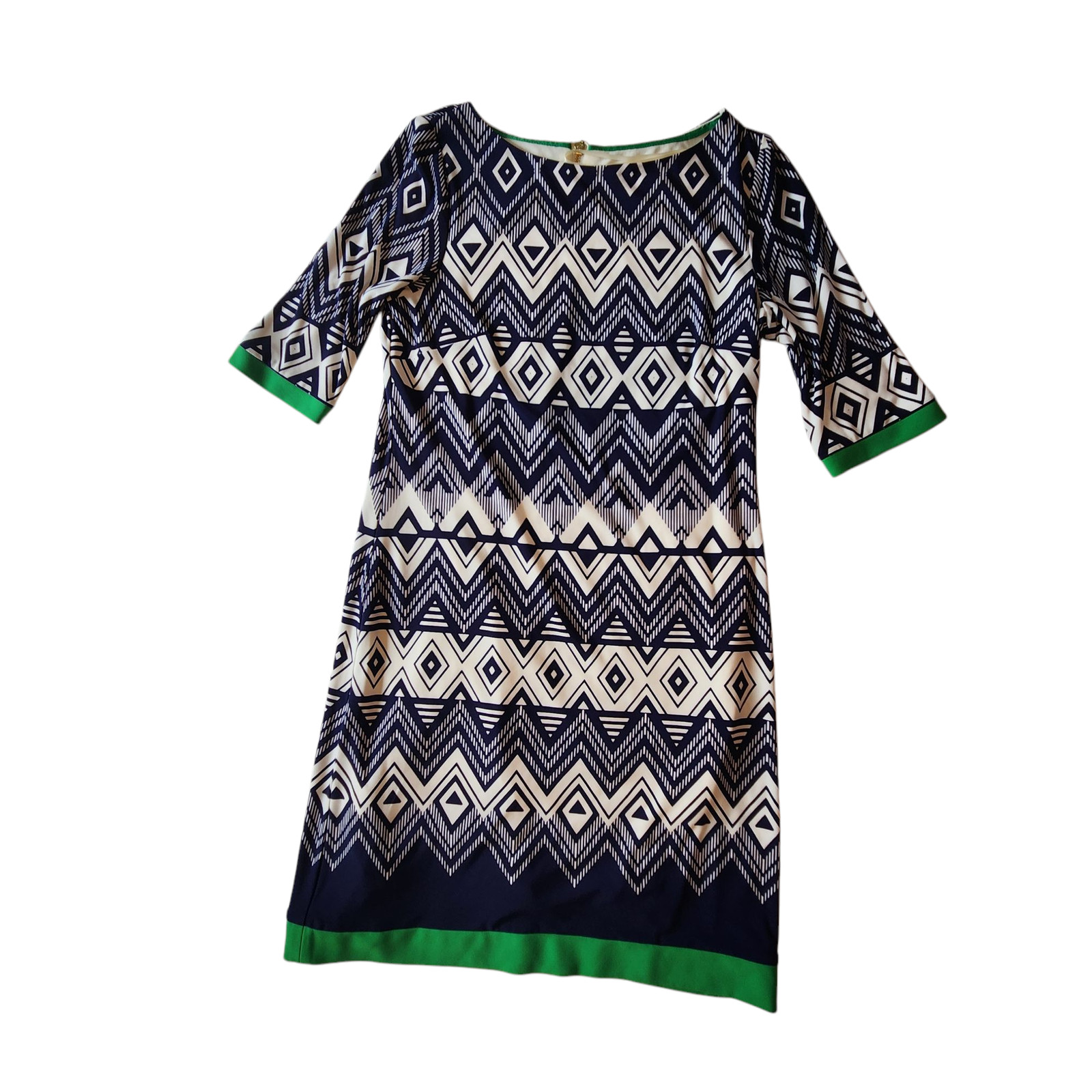 Eliza J Dress Half Sleeve Sheath Back Zipper Stretch Elbow Length Sleeves sz 4
