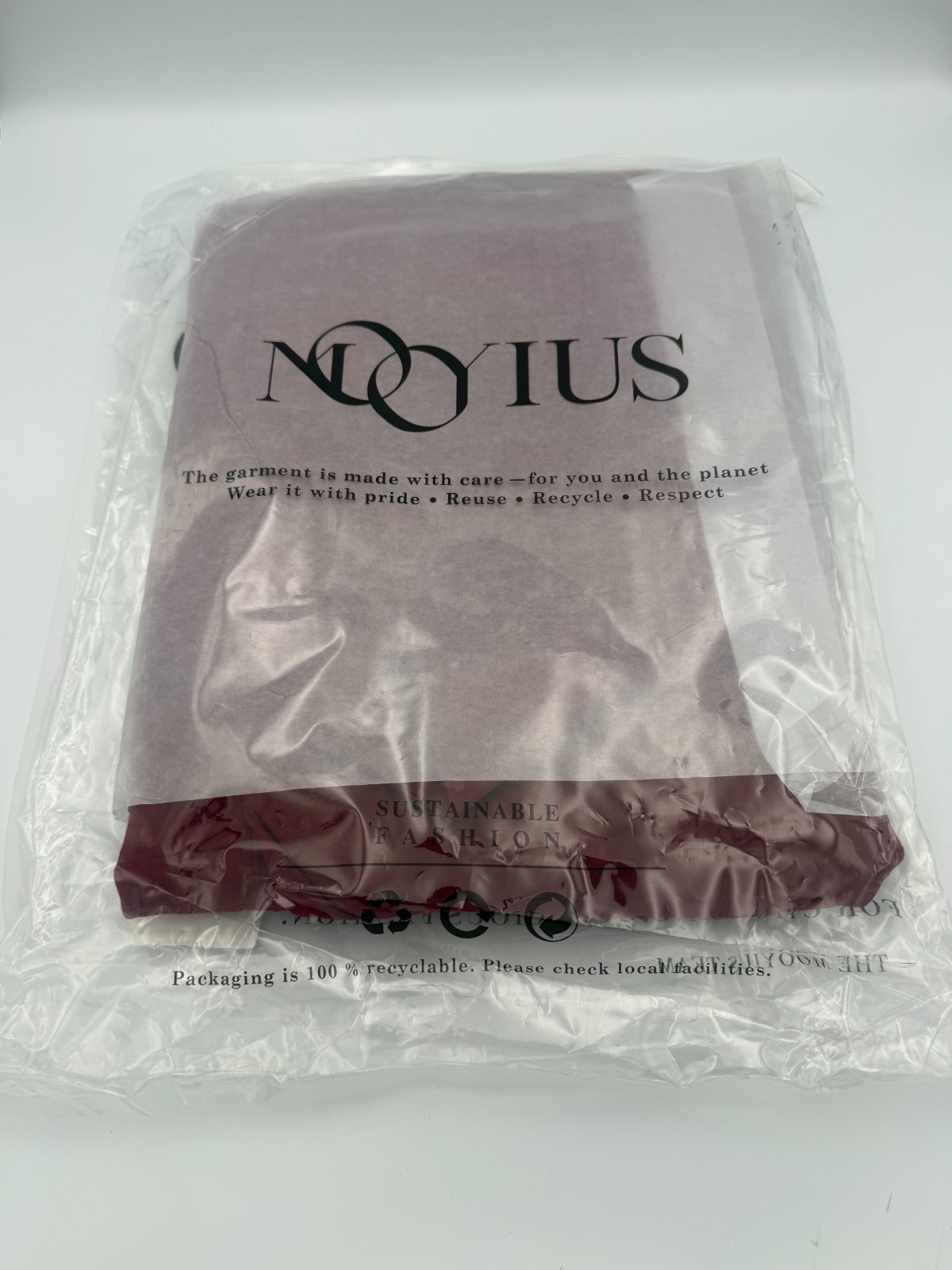 Mooyius Burgundy Blazer Wrap Dress Belted Asymmetrical Pencil Silhouette Size M