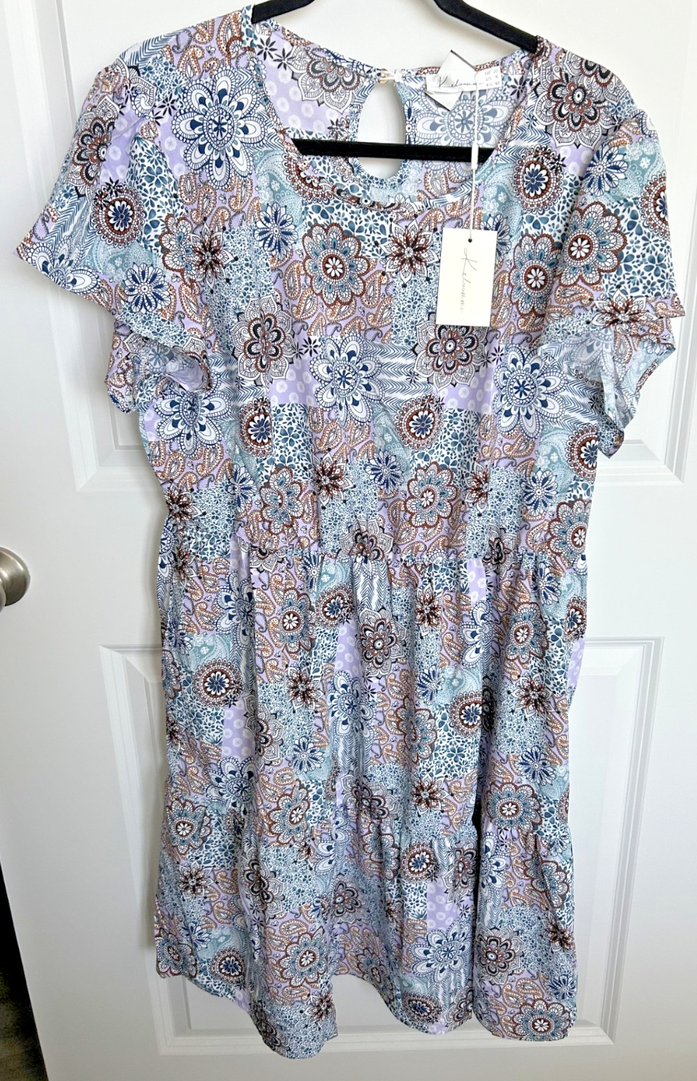 NWT Keluummi Women Dress US 16 / UK 20 / EU 48 Floral Multicolor NEW