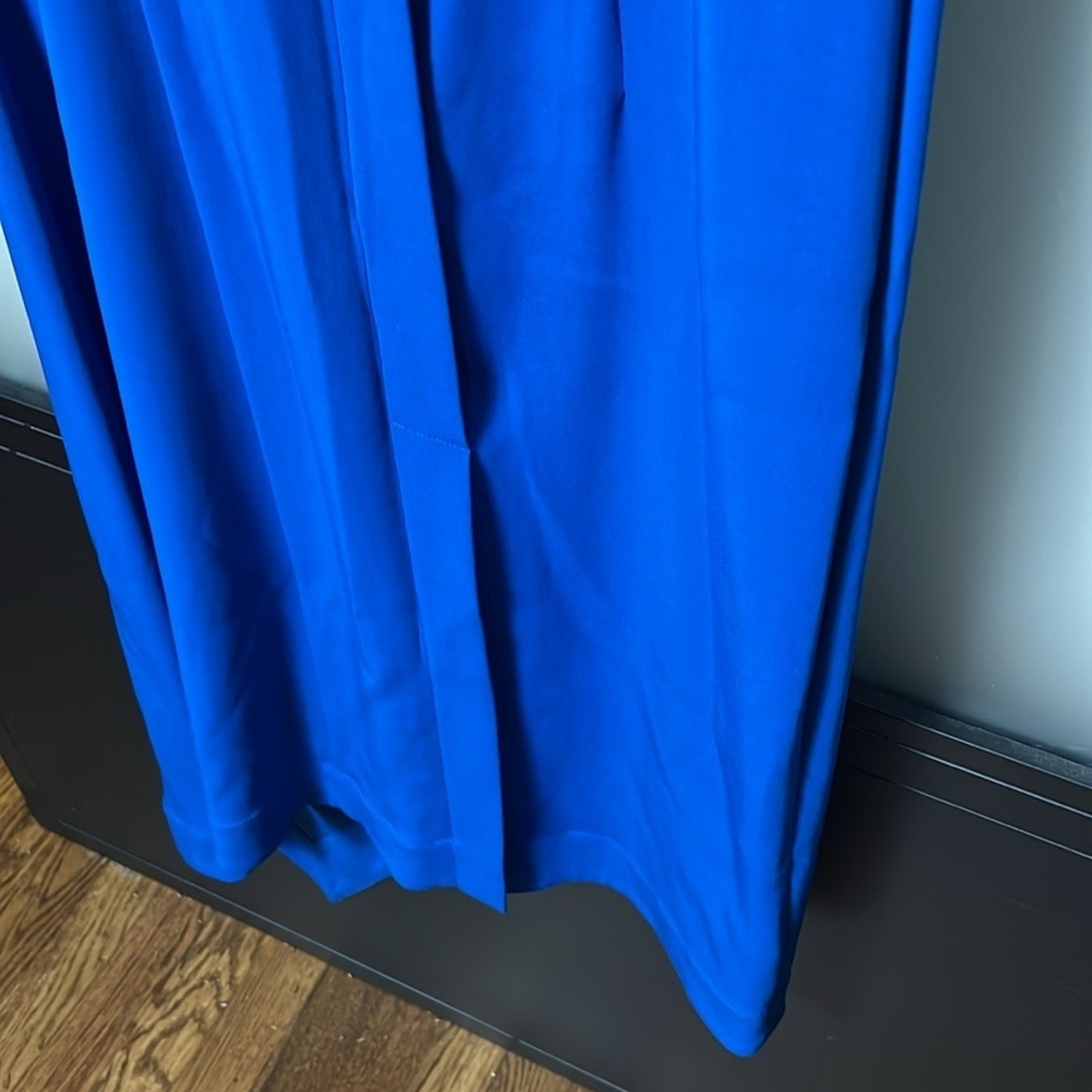 Cedric Charlier Crew Neck Dress with Pleats Size US 8