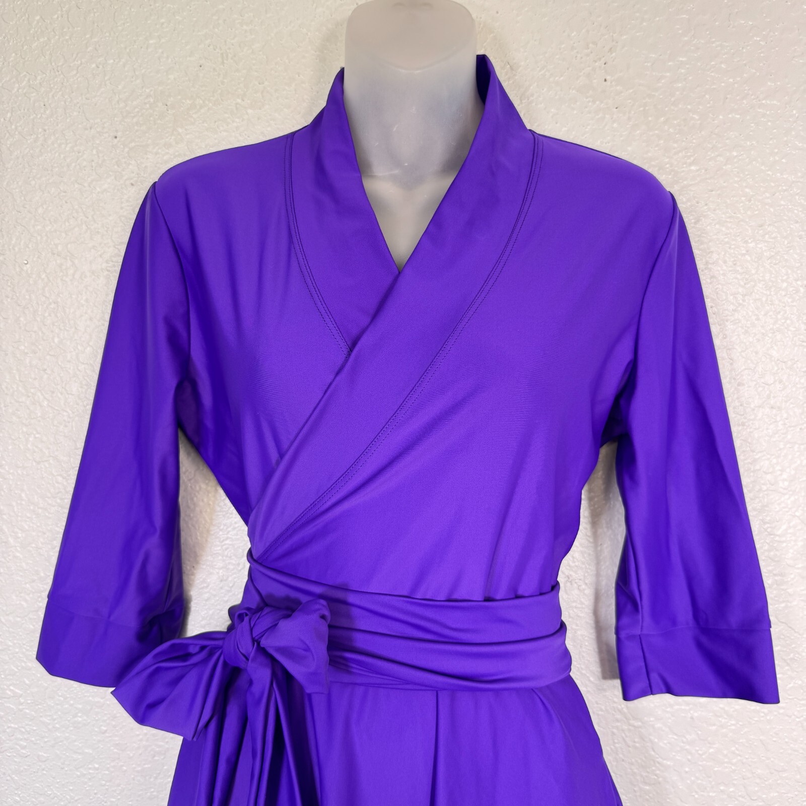 Elhoffer Wrap Dress Womens Medium Essentials Magical Midi Cosplay Costume Purple