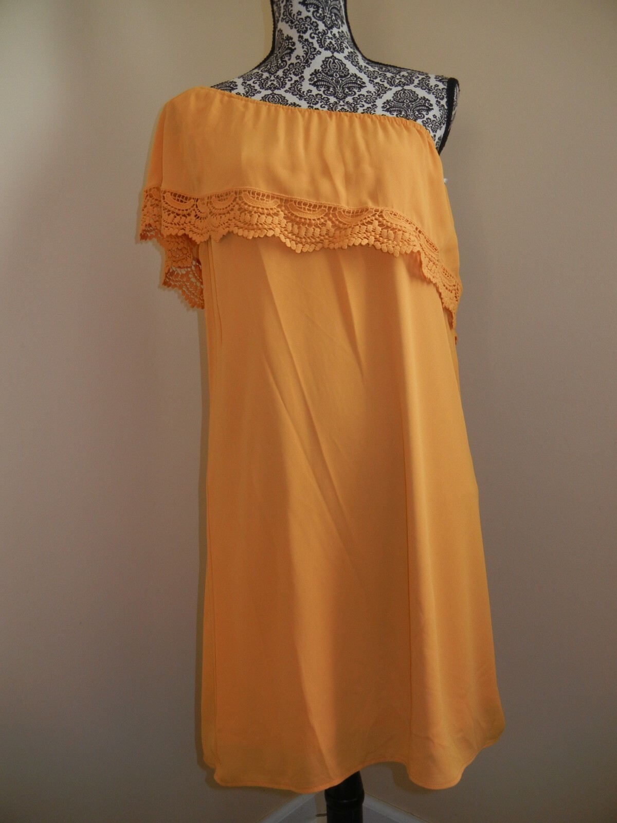 DR2 By Daniel Rainn Womens One Shoulder Solid Dress-Size S