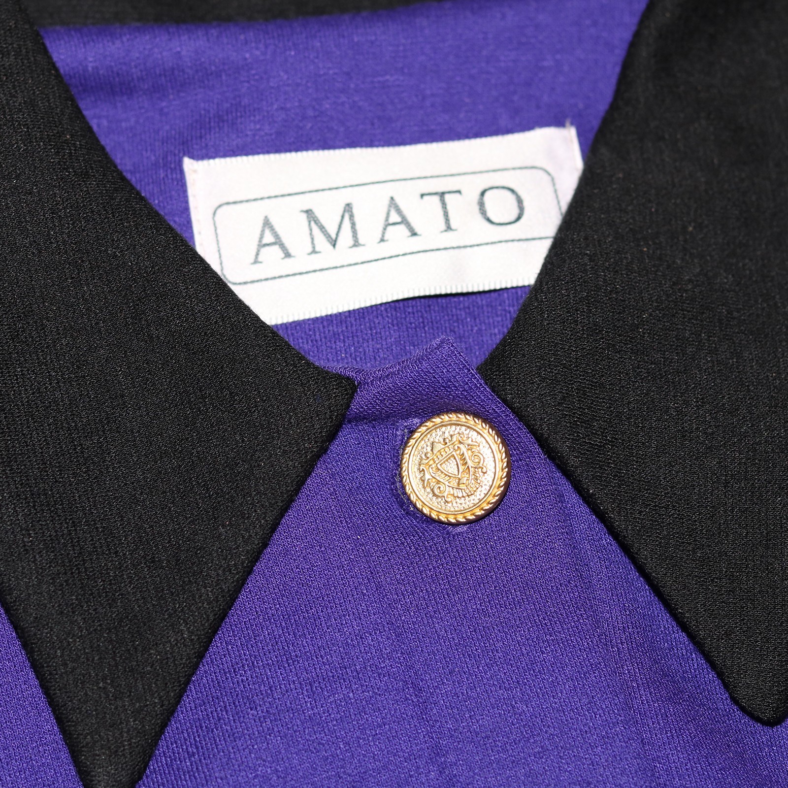 Vintage 80’s Amato Purple Midi Dress Deadstock – Power Witch Vibes