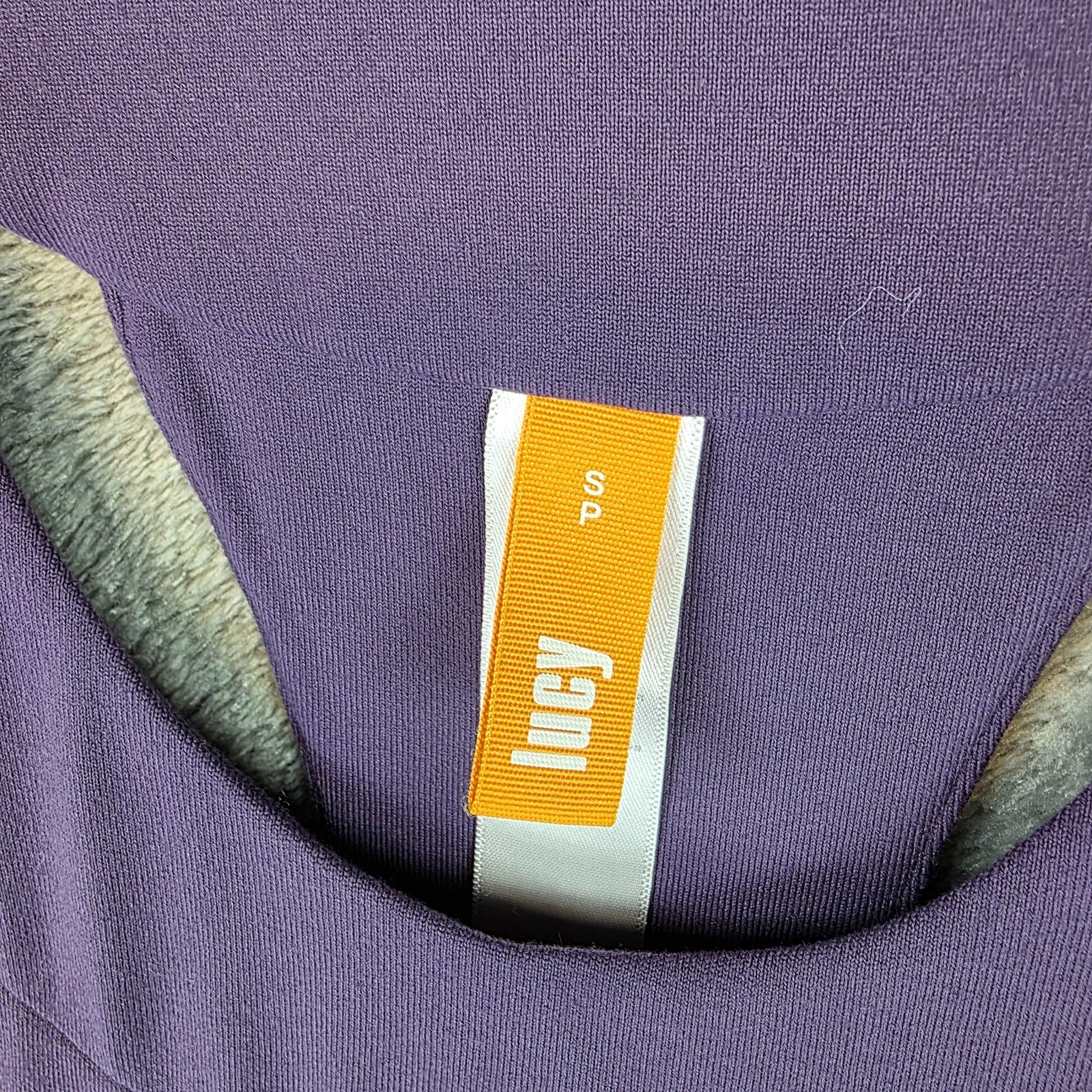 Lucy Dress Womens Small Purple Racerback Athletic A-Line Supplex Nylon Shelf Bra
