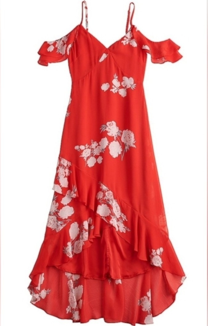 Speechless Floral Cold Shoulder High-Low Maxi Dress – NWT – Size XXL