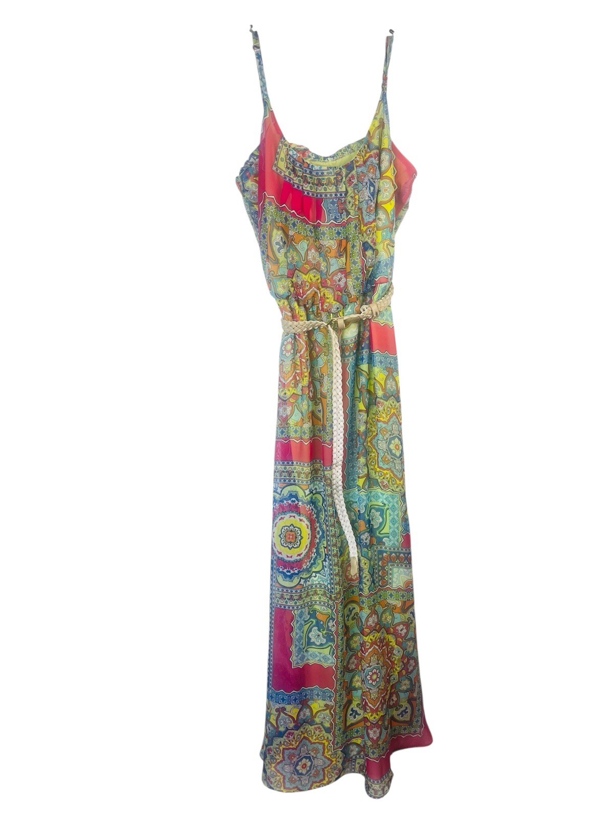 Nwt Womens Size 8 Robbie Bee Maxi Sun Dress With Belt