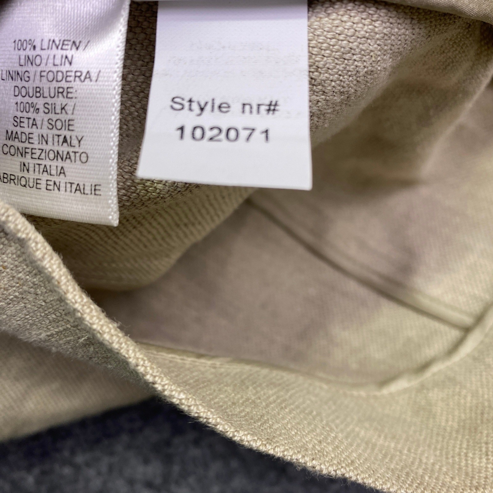 Narciso Rodriguez Tan Linen Silk Lined High Low Sheath Dress Made in Italy 42