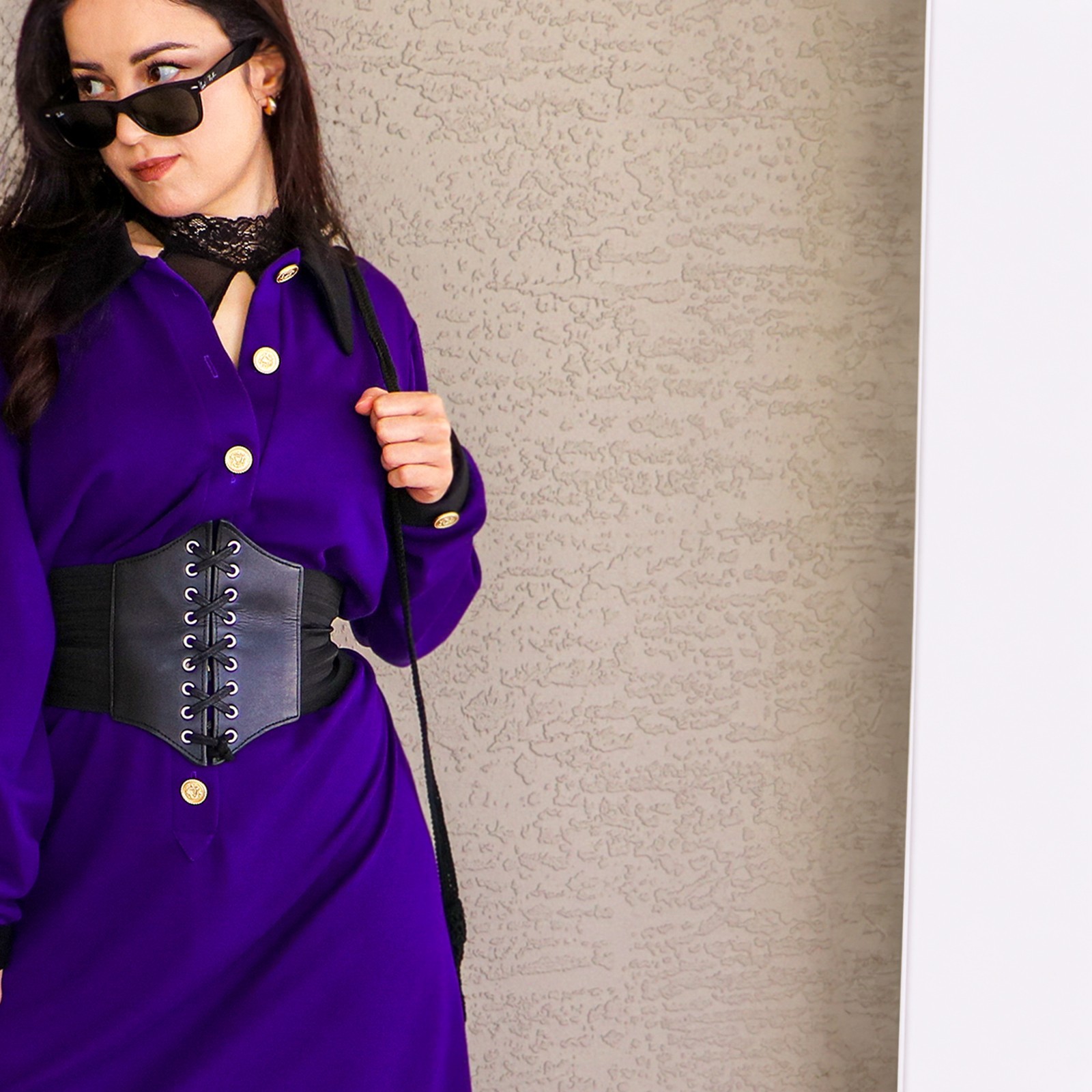 Vintage 80’s Amato Purple Midi Dress Deadstock – Power Witch Vibes