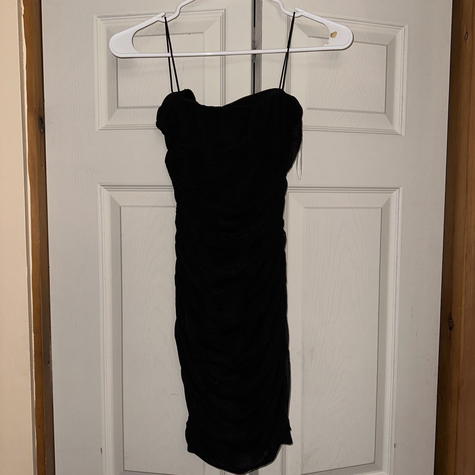 ruched bodycon dress