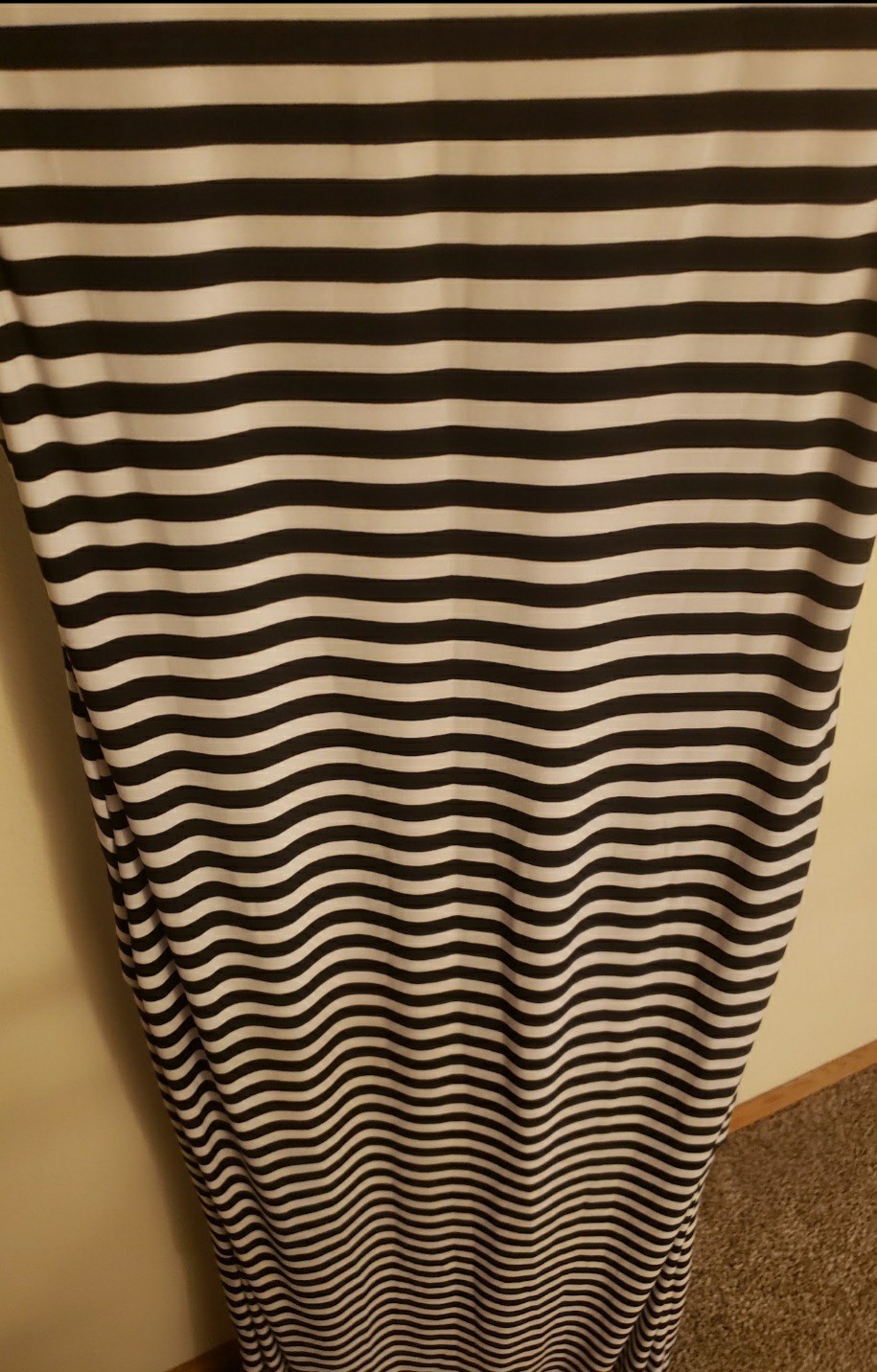 Coldwater Creek Black & White, Soft Layered Maxi Dress, Size Small, Cute!NWOT!
