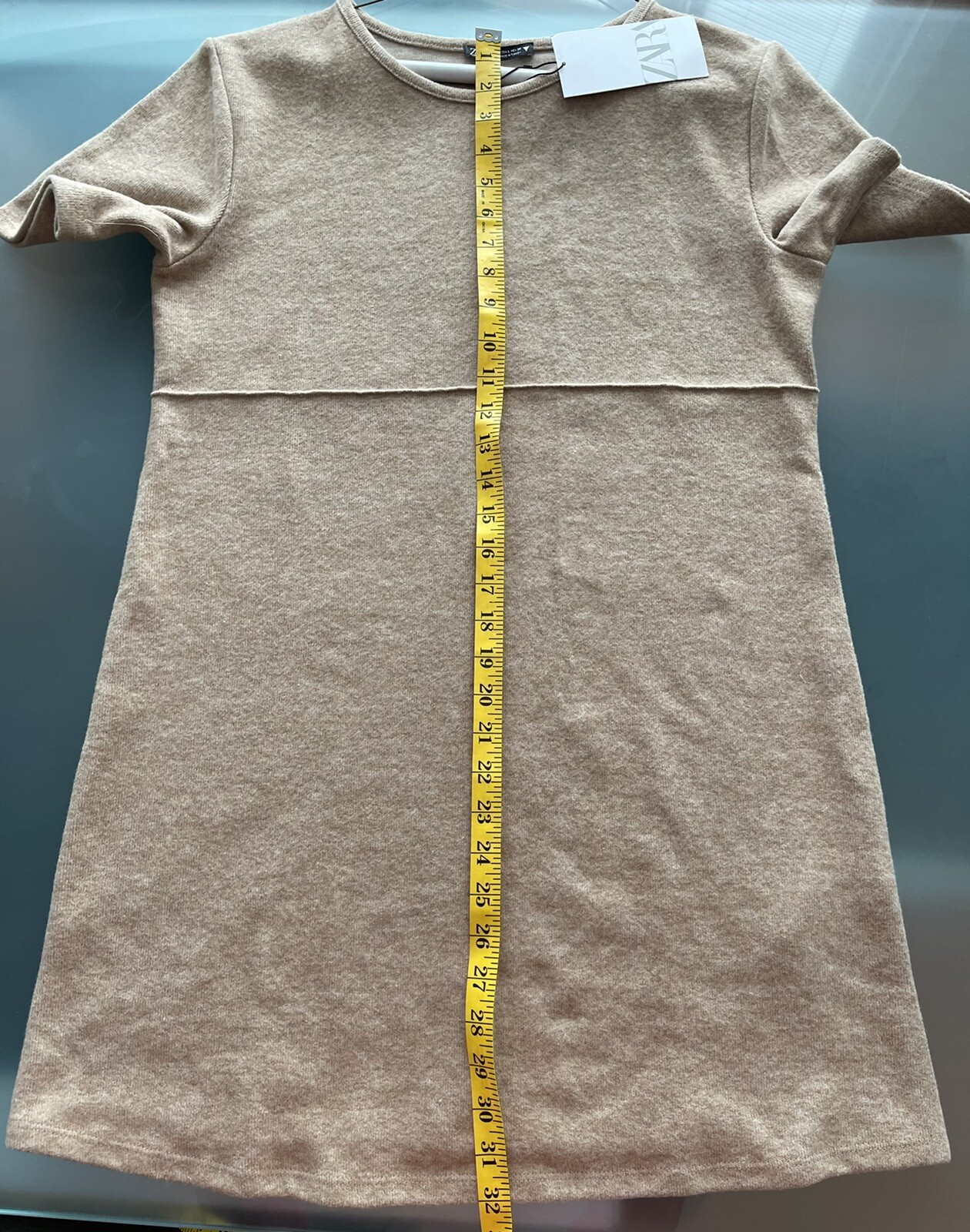 NWT ZARA Basic Soft Dress Light Camel Size Large