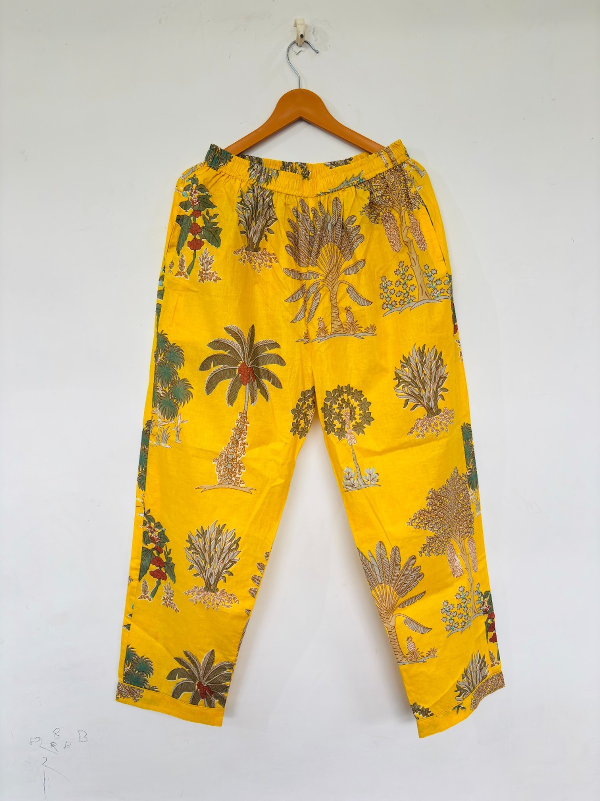 Palm Tree Print Cotton Pajama Set:Summer Loungewear night wear for woman’s