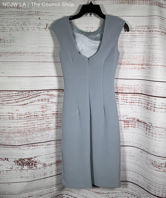 NWT Alberto Makali Powder Blue Sleeveless Drapey Dress Size 2