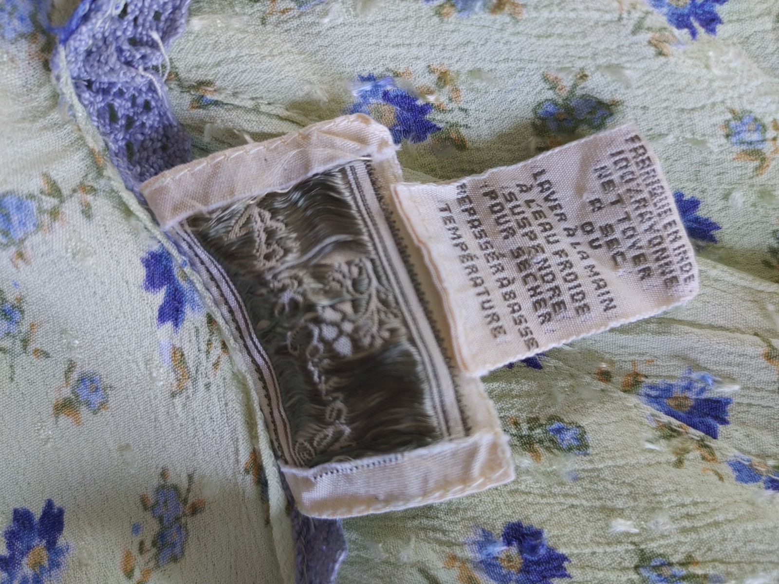 90s Vintage April Cornell Ditsy Floral Prairie Cottage Duster dress Midi M