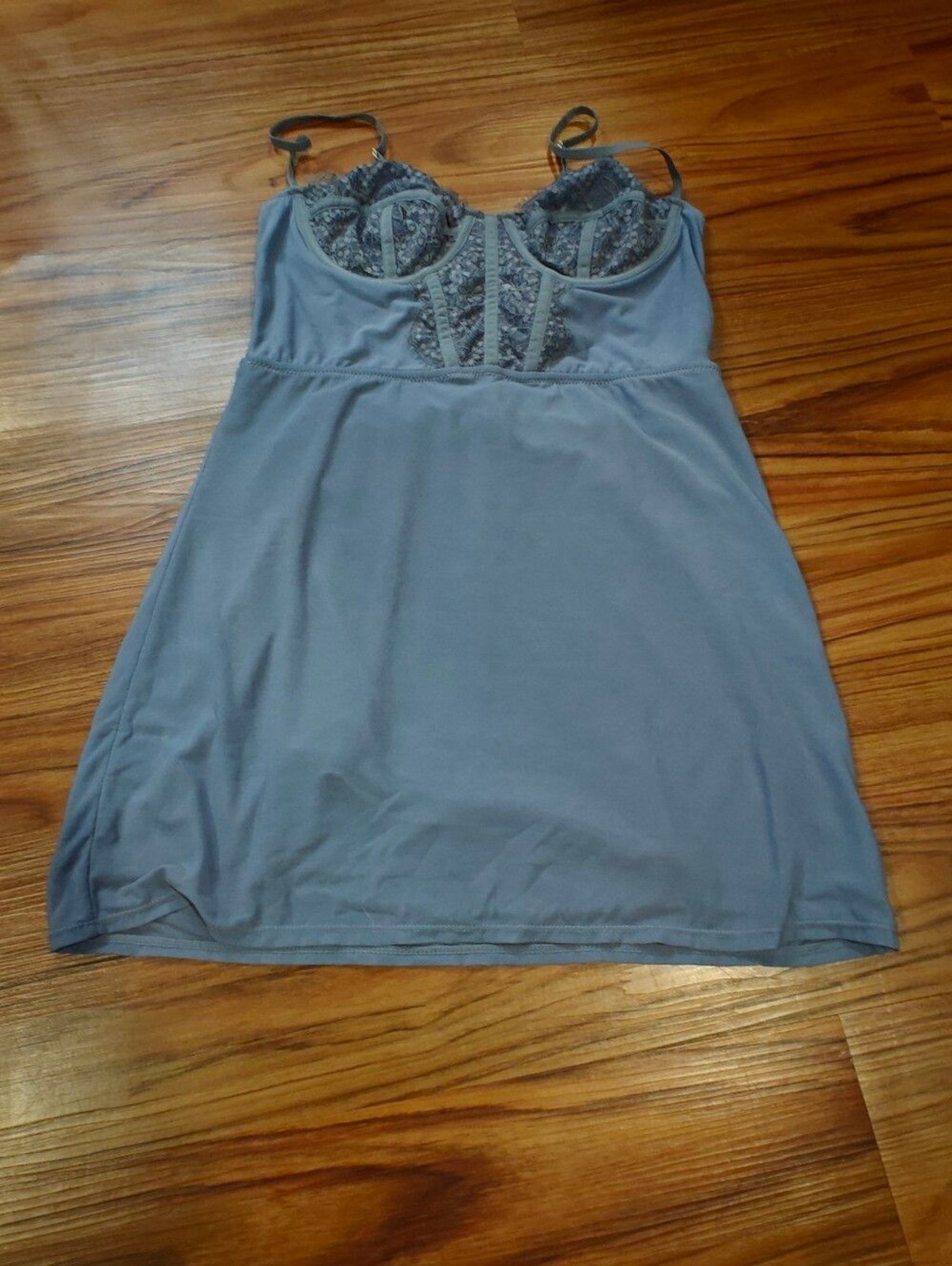 Urban Outfitters Brenna Bustier Mini Dress in Periwinkle Blue