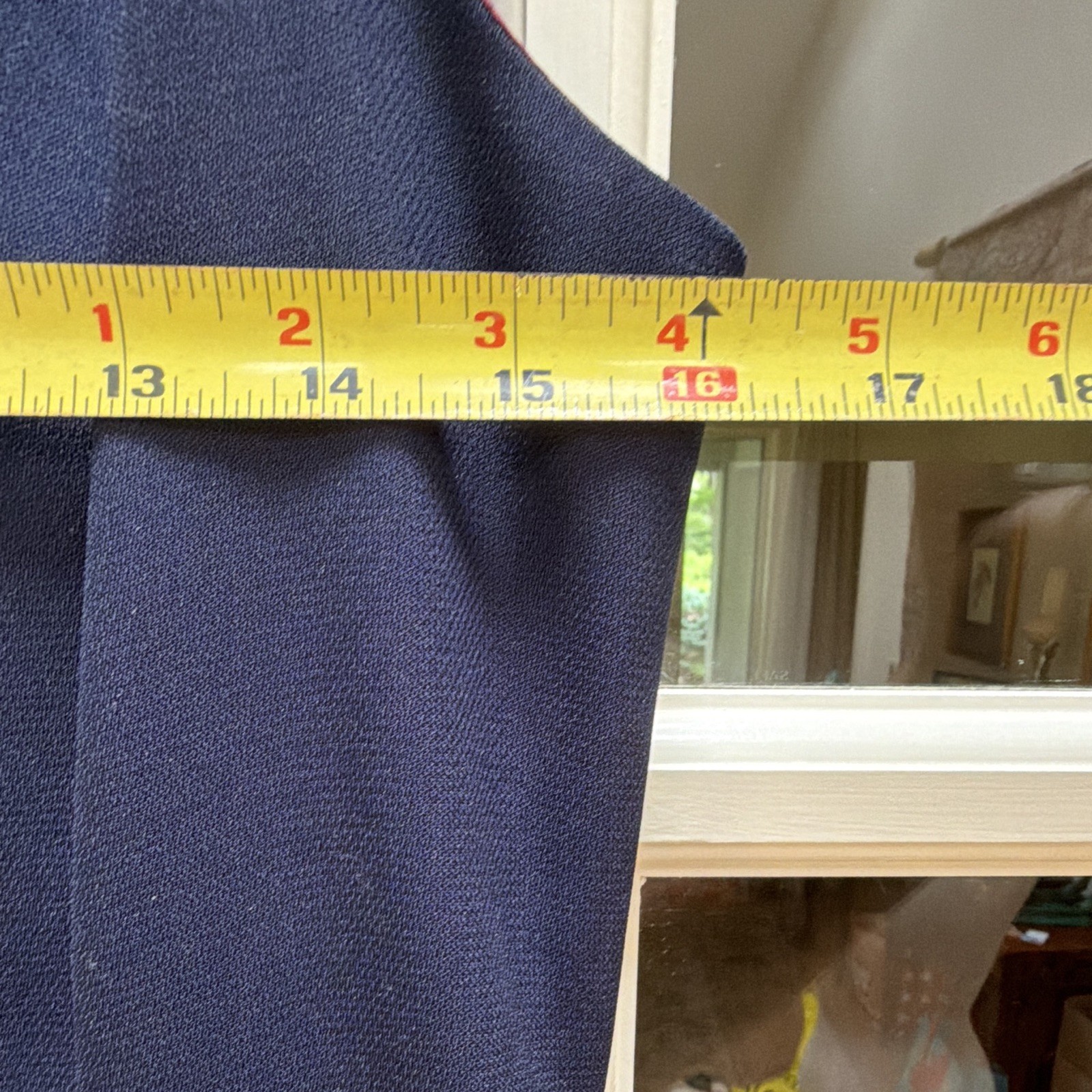 Vintage CELINE New York Navy Blue Column Maxi Dress Style 1457 Size 3/4 70s 80s