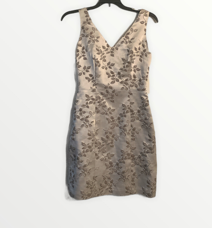 Vintage Jeanette Kastenberg Floral V Neck Dress 2