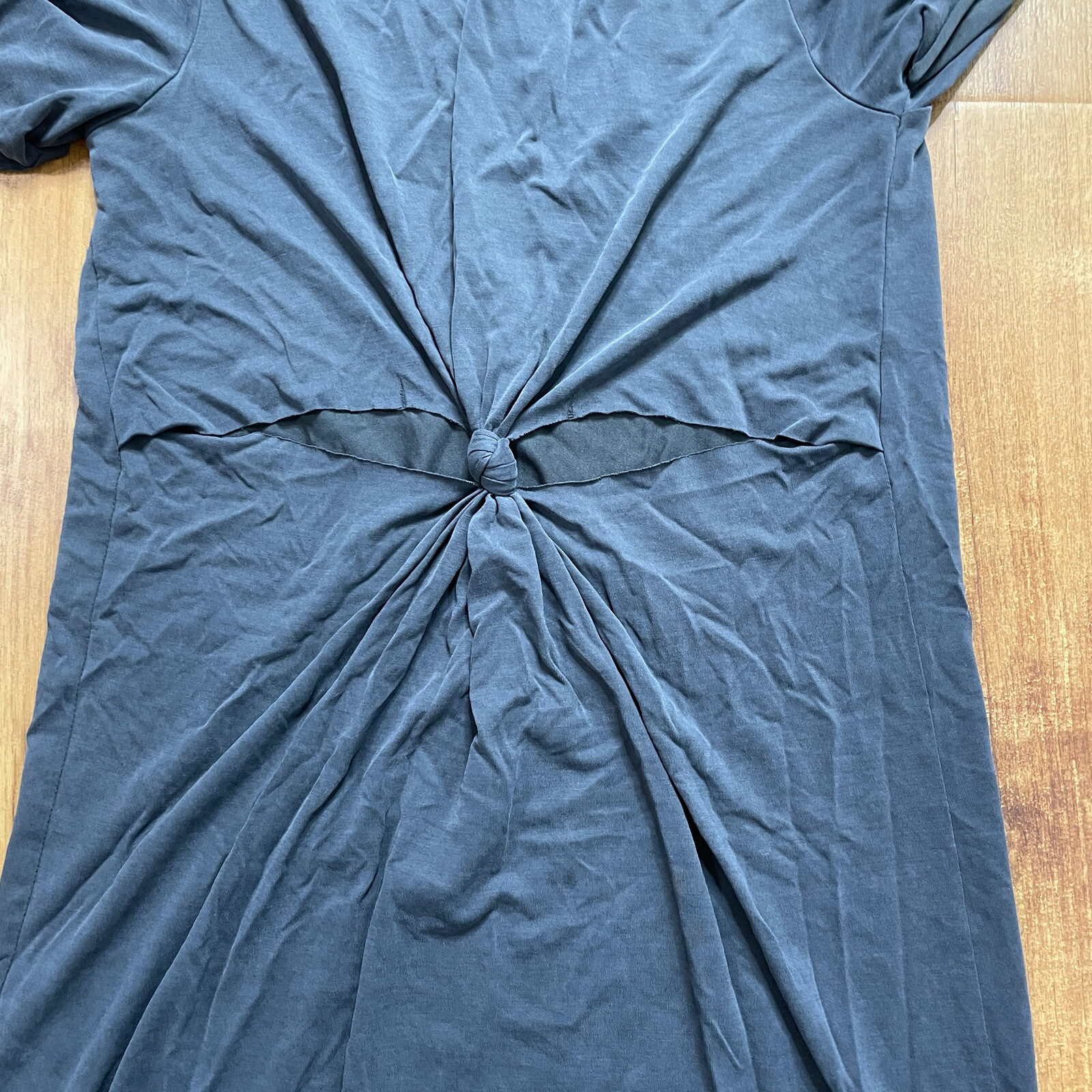 Mod Ref Gray Open Front Sides Midi Dress Medium? See Measurements Please