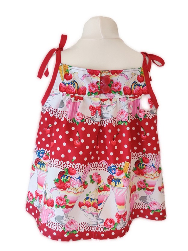 Ice Cream Print Dress by Serendipity Girls Designer Dresses