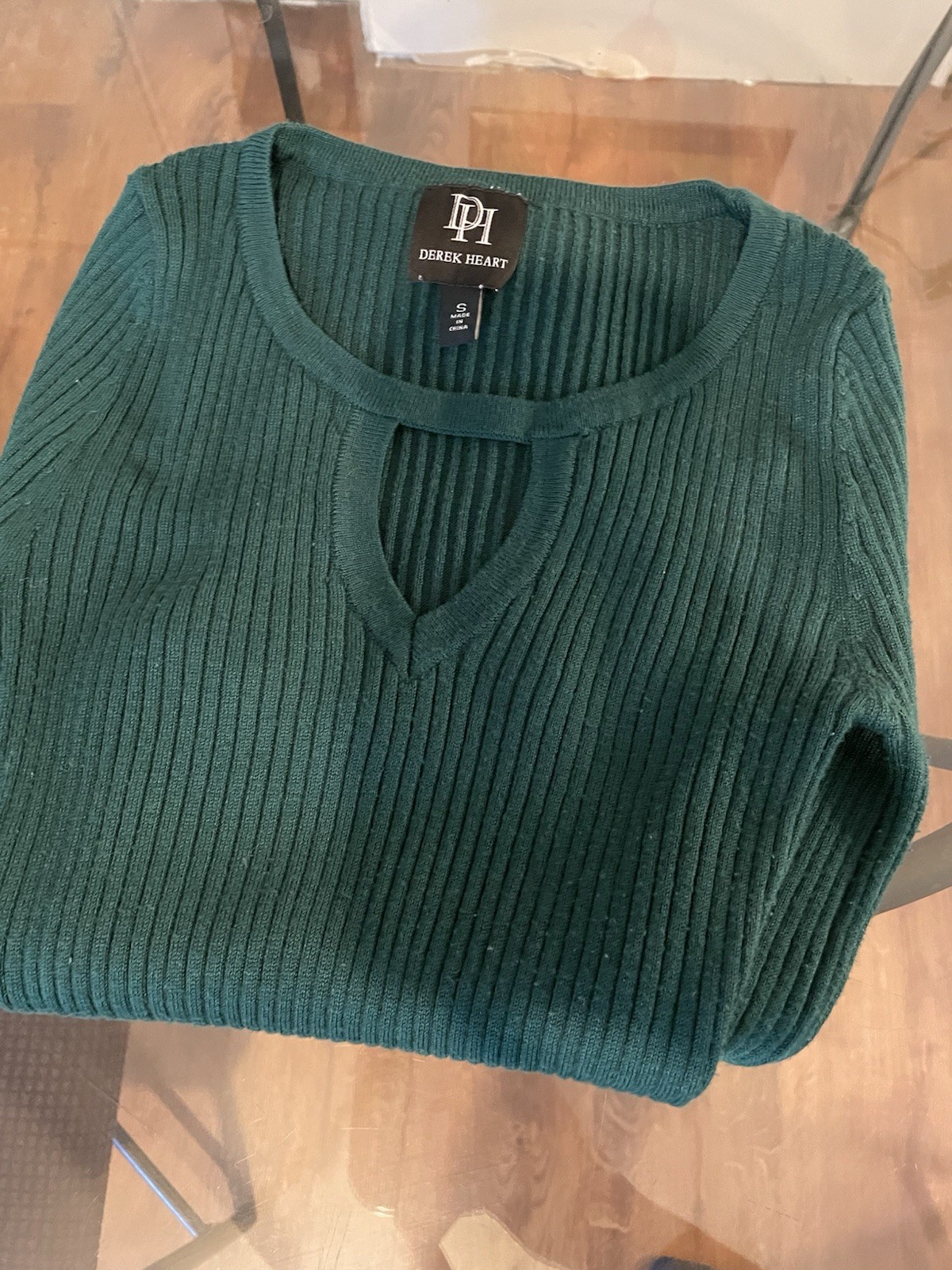 Derek Heart Green Ribbed Knit Long Sleeve Dress 🍀