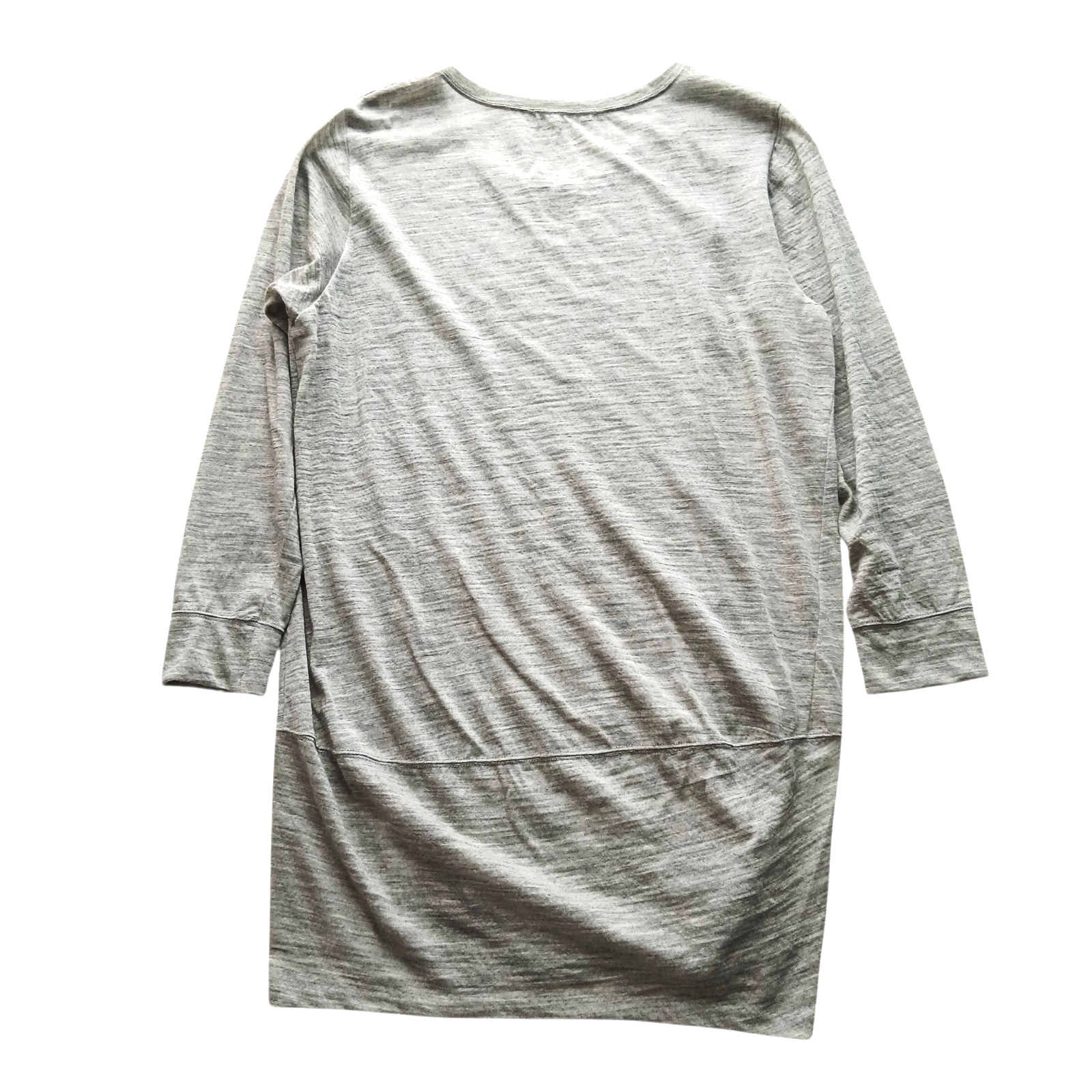 Tsumori Chisato Tunic dress Embroidered Ballerina Size Wool Gray Silk Velvet