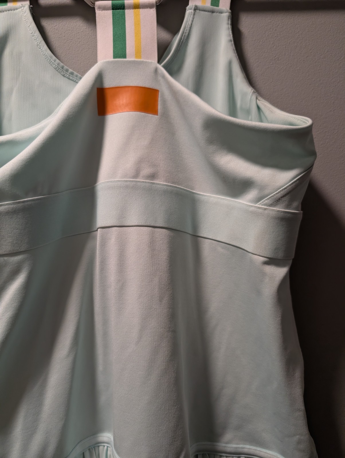 Adidas Stella McCartney Barricade Aqua Tennis Dress 40 Womens M Racer Back