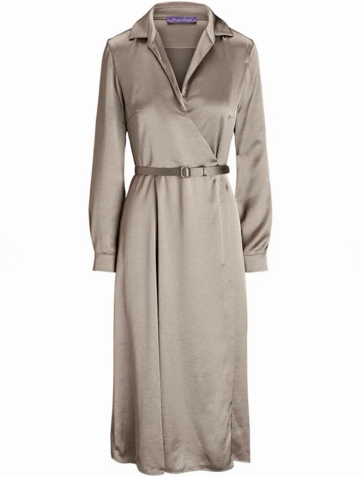 NWT $2690 Ralph Lauren Collection Aniyah Washed Charmeuse Day Dress Sz 16