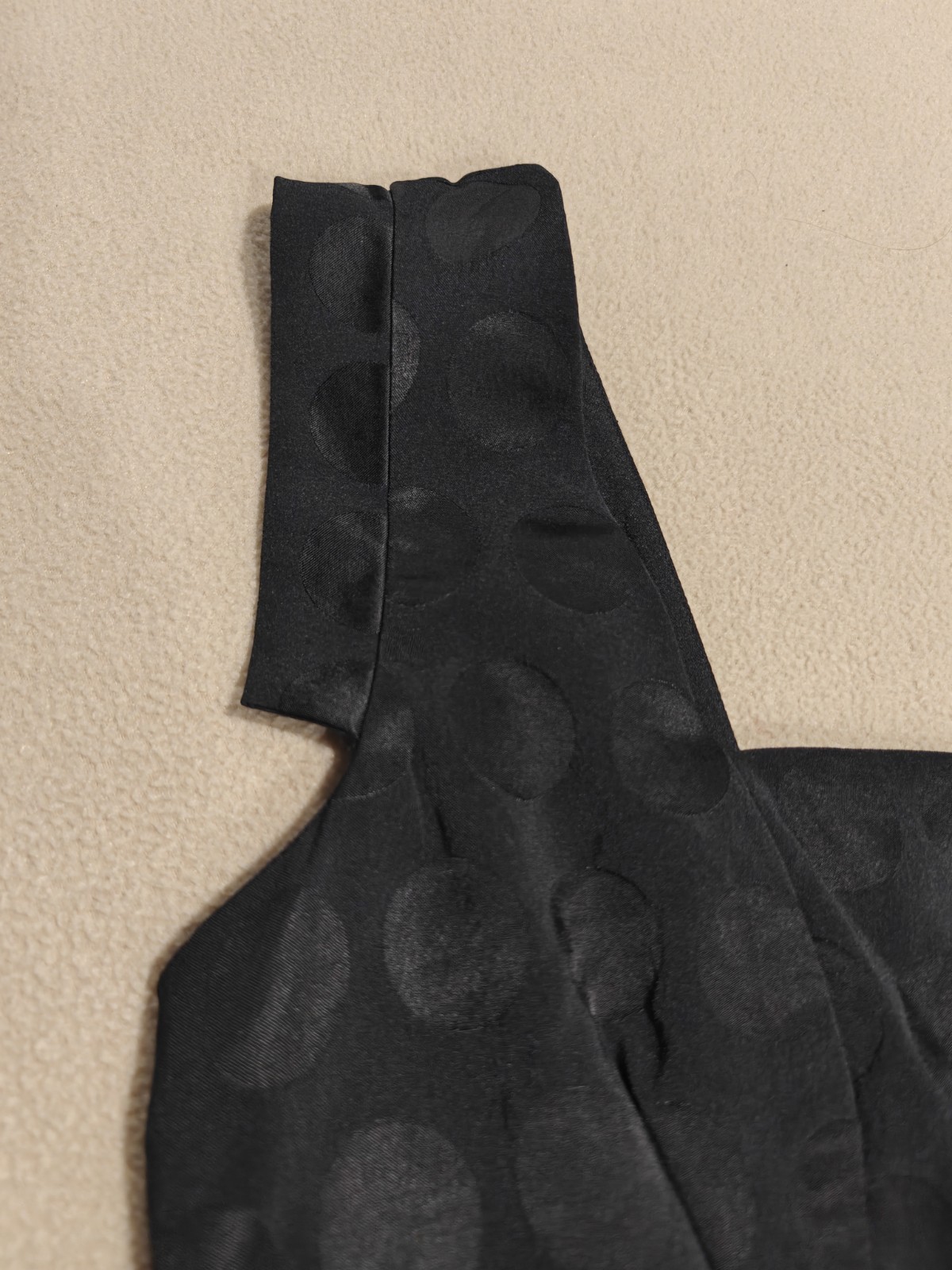 Size 12 M&S Marks and Spencer Black Polka Dot Peplum Pencil Formal Dress