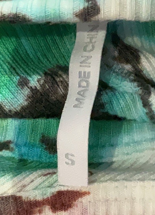 YFB Tie-Dye Ribbed Bodycon Maxi Dress S Stretch Halter Sleeveless Cocktail