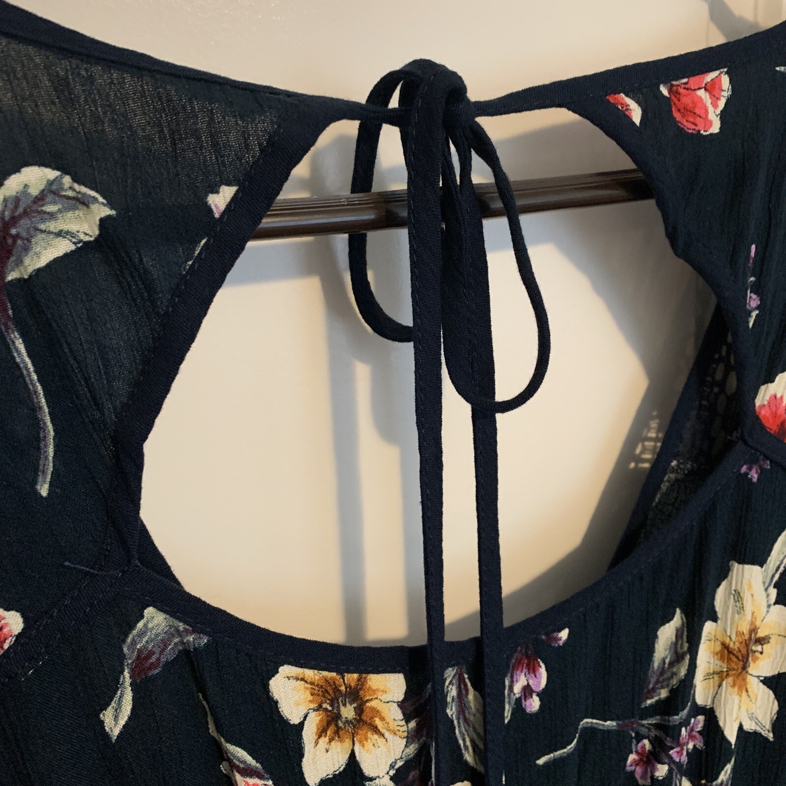 XHILARATION Size Large- Full Length Romper Jumpsuit- JUMPER Pants- Floral