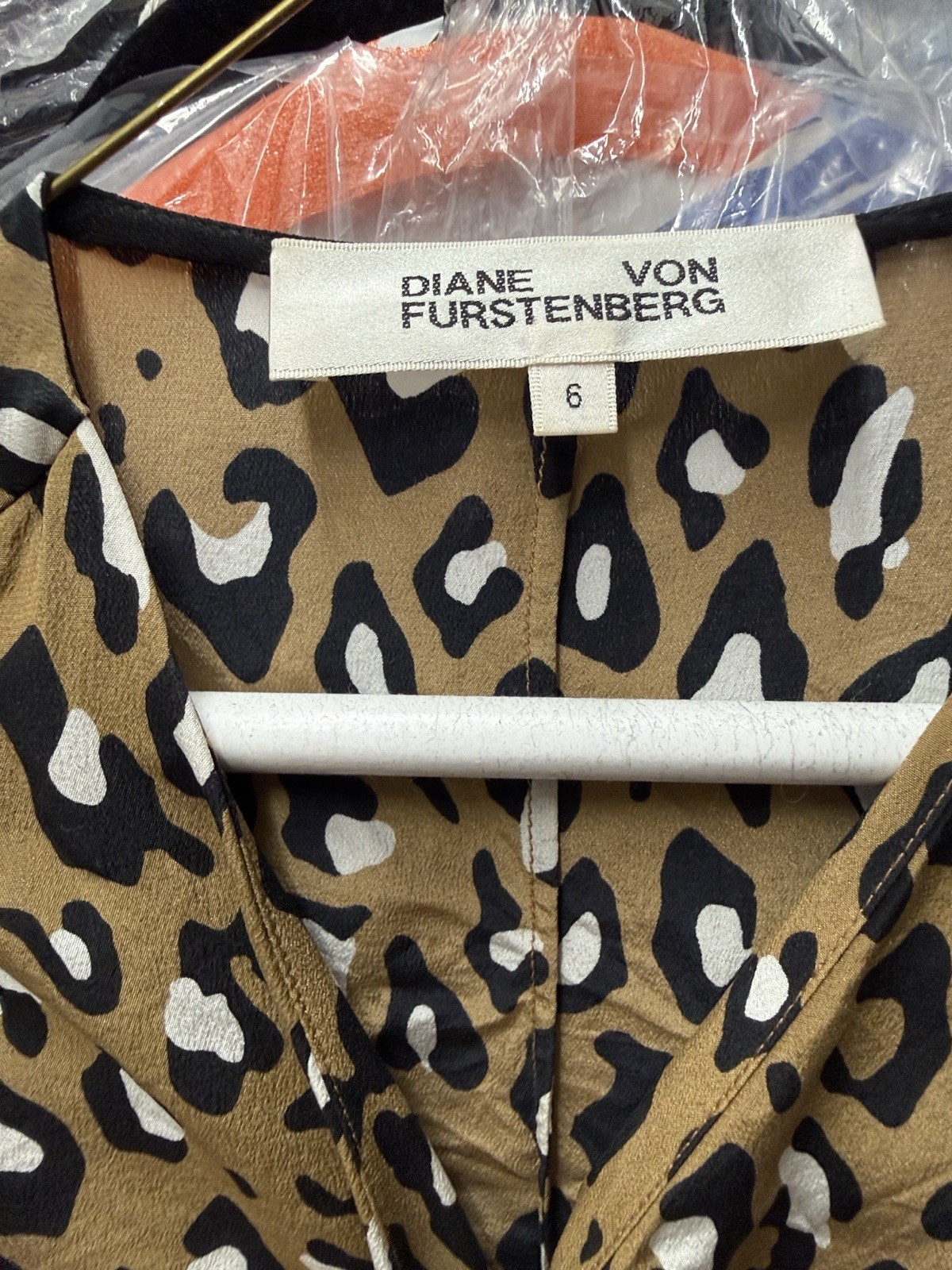 DVF Diane Von Furstenberg leopard wrap Dress