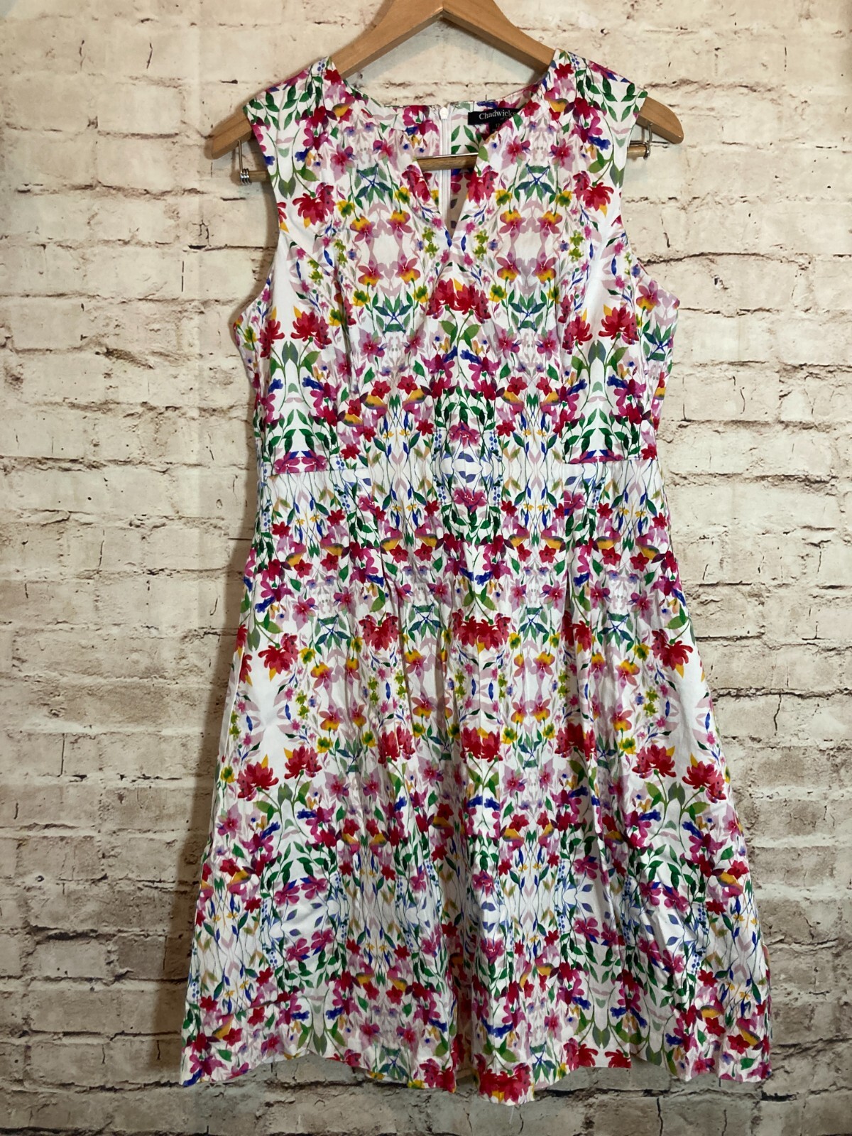 Chadwicks of Boston Garden Party Dress Women 12 Spring Florals Feminine Romantic