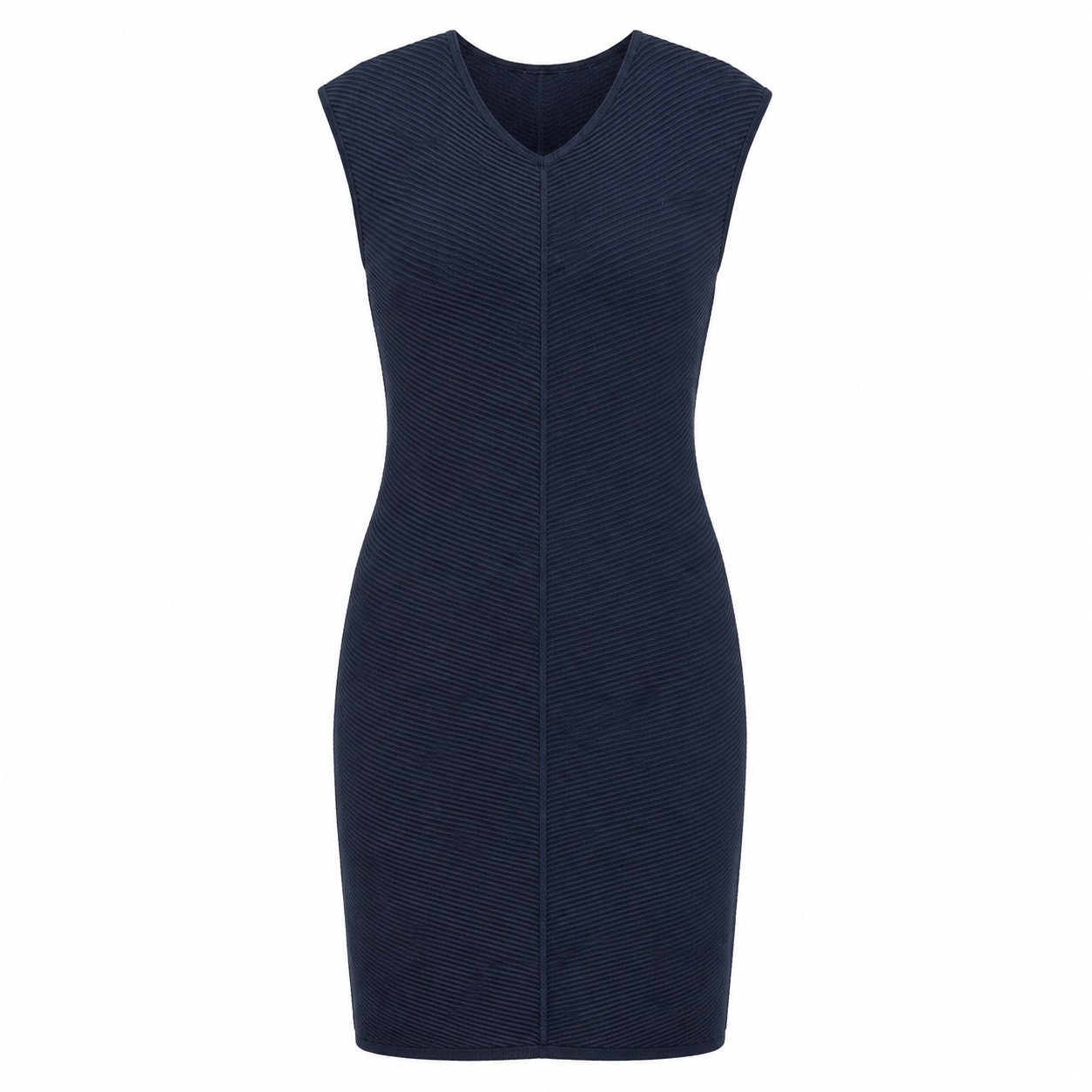 NWT Brooks Brothers Navy Textured Knit Sheath Dress XL Stretch Midi