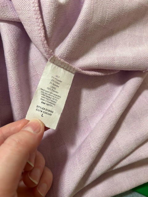 GILLI Women’s L Pink Lilac Gingham Puff Sleeve Open Back Mini Dress Cottagecore