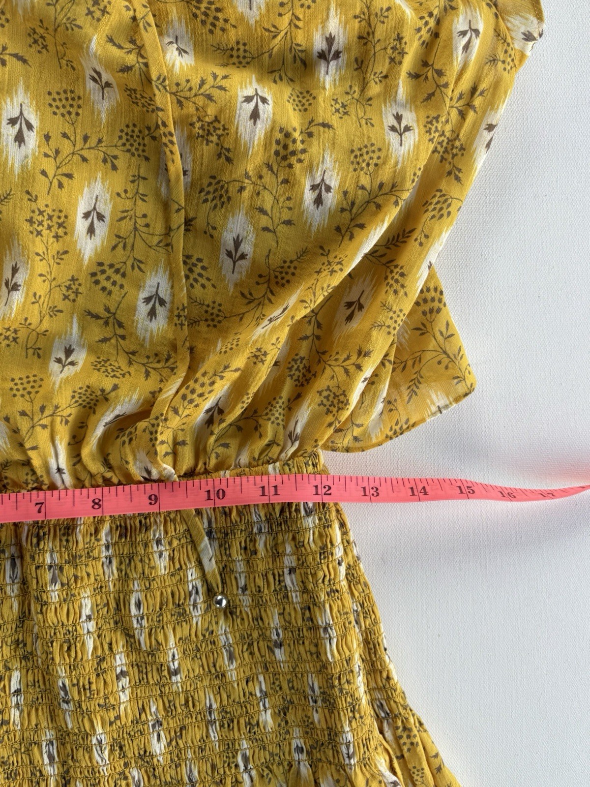 Veronica Beard Rayna Botanical Ikat Mini Dress Open Back Size 4