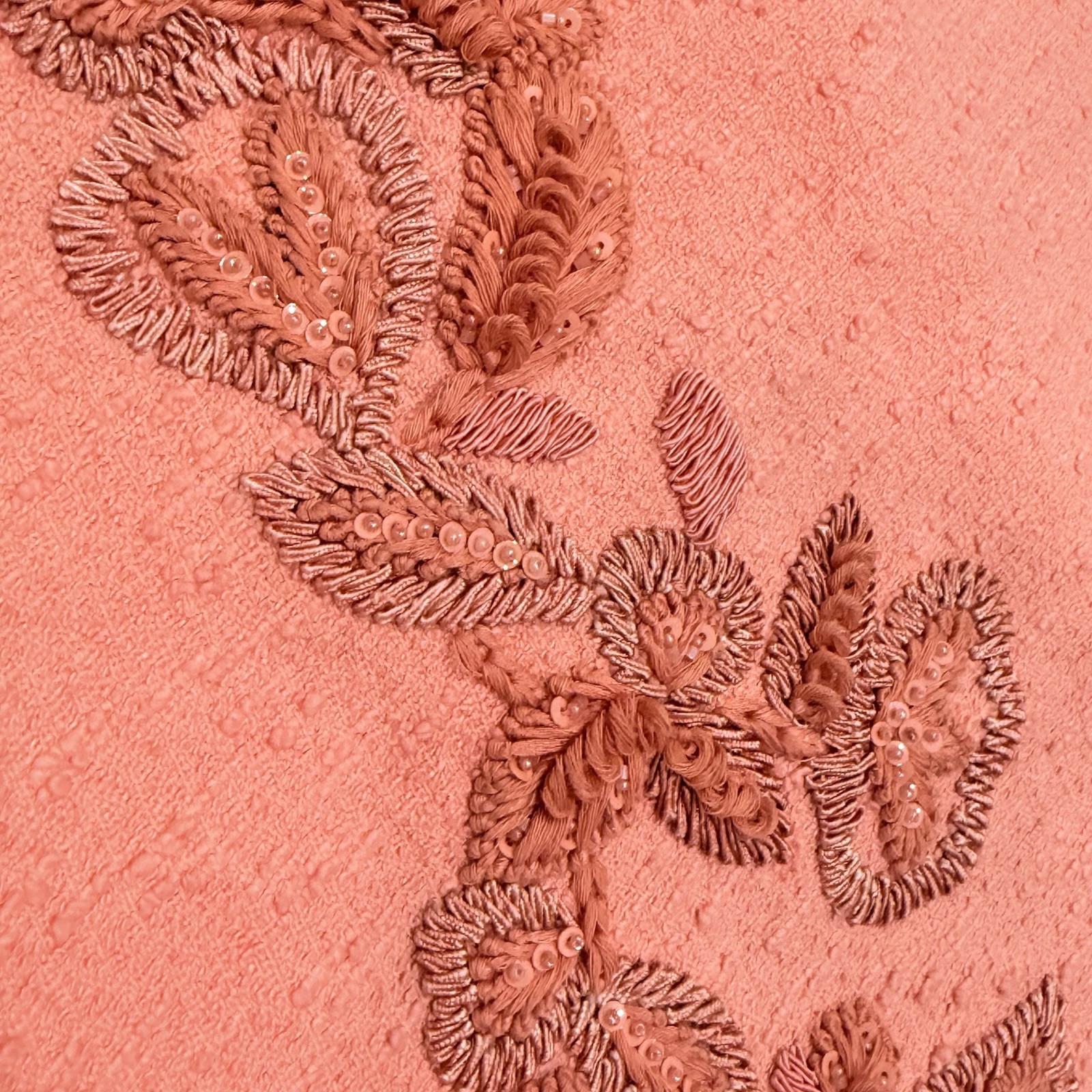 Carolina Herrera Embroidered Strapless Mini Dress Sunset Coral SZ 12 NWT $3490