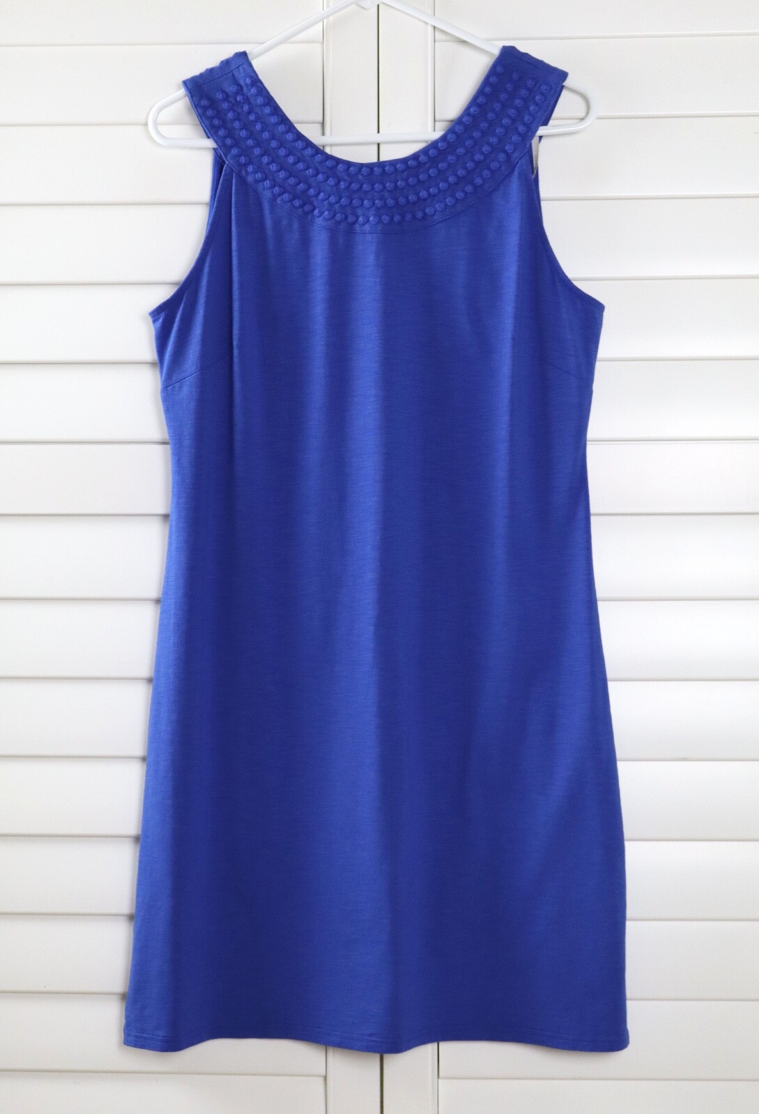 TOMMY BAHAMA NWT $99 Pearl Embroidered Shift Tank Dress in Old Royal Size Small