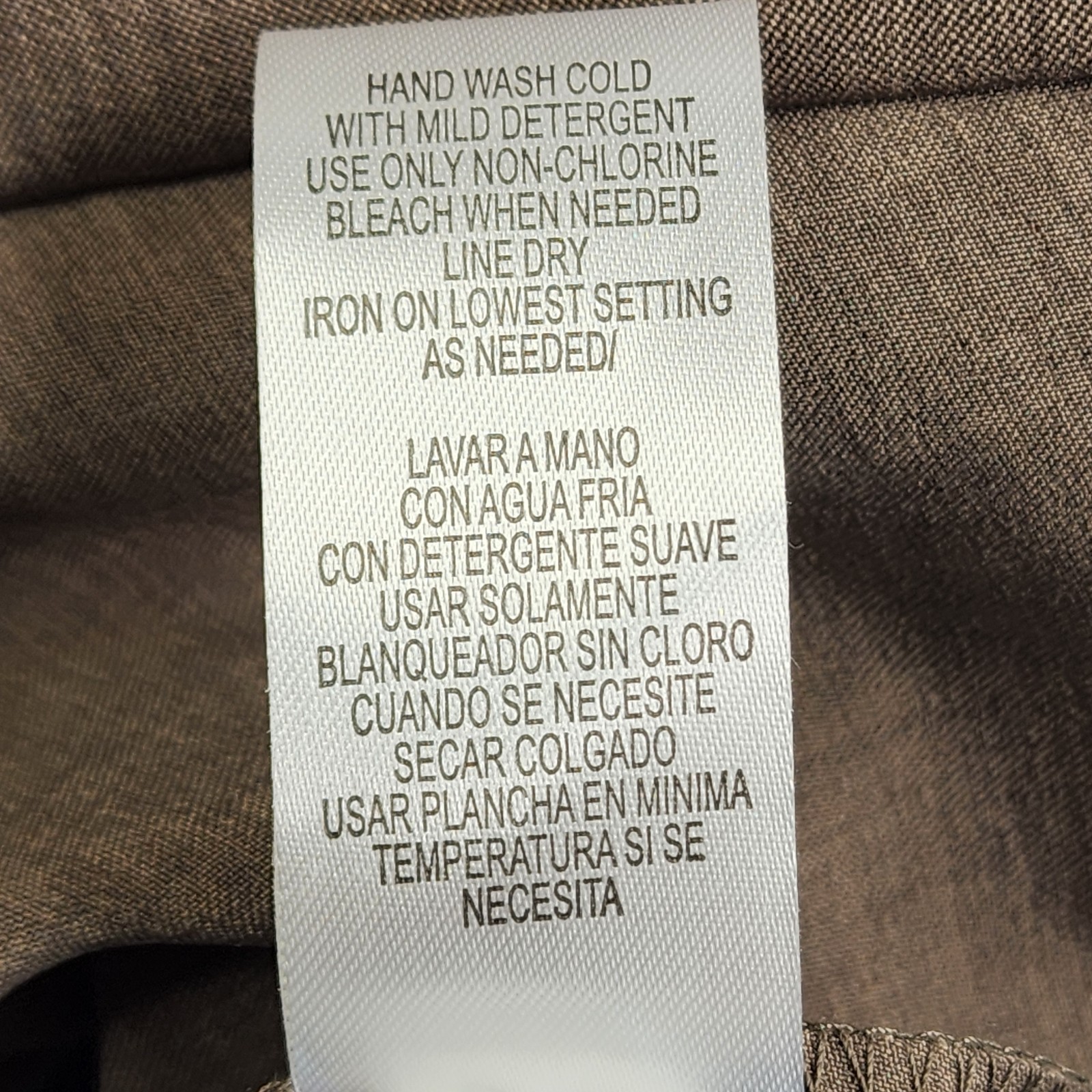 Sandra Darren Woman’s Size 16 XL Solid Light Fawn Dress Sleeveless Career Casual