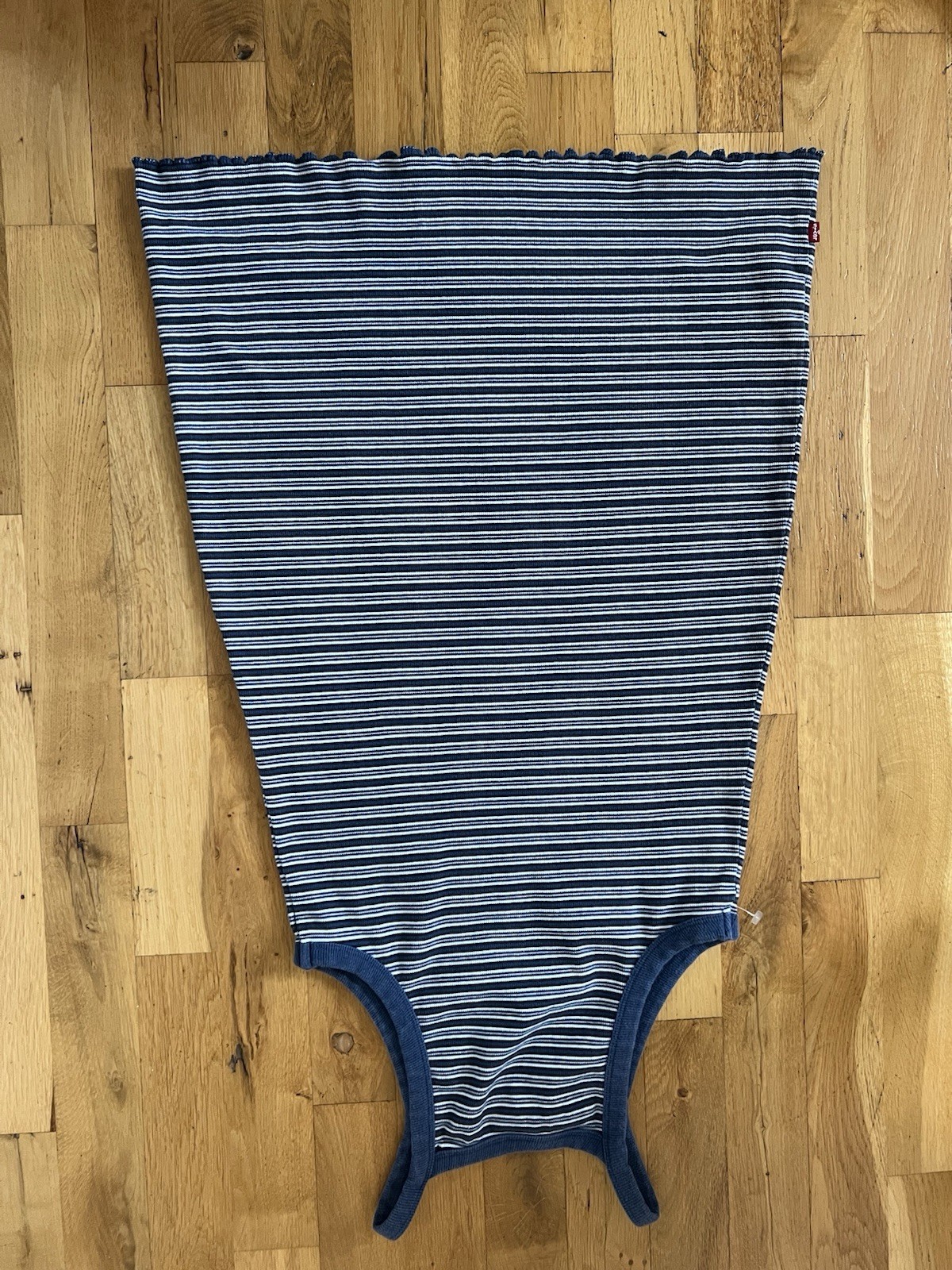 Levi’s DEVON TANK DRESS Blue/White Striped Knit Dress Sleeveless S