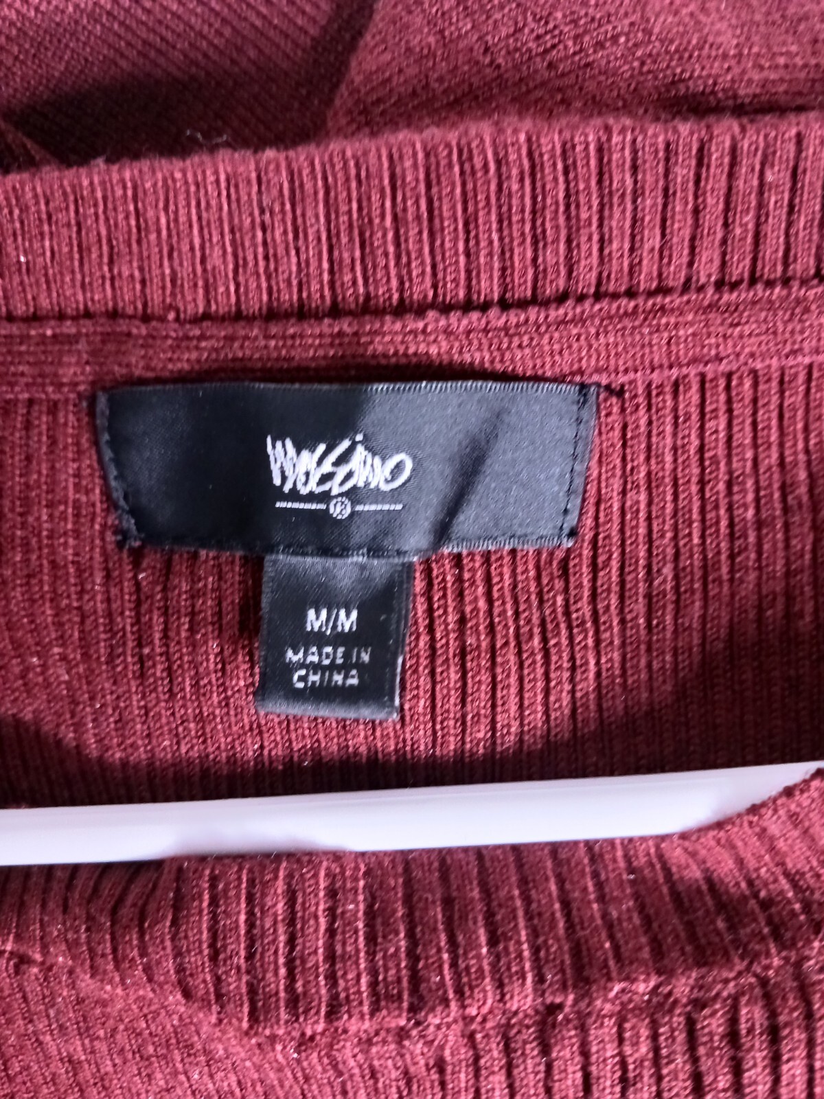 Mossimo Dark Red Cap Sleeve Knit Dress Women’s Size M