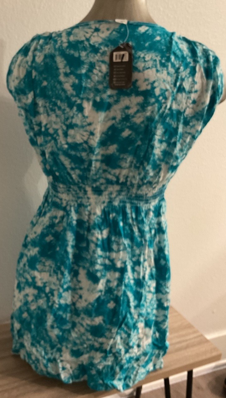 NWT Dress Small Blue Tye Die J&W