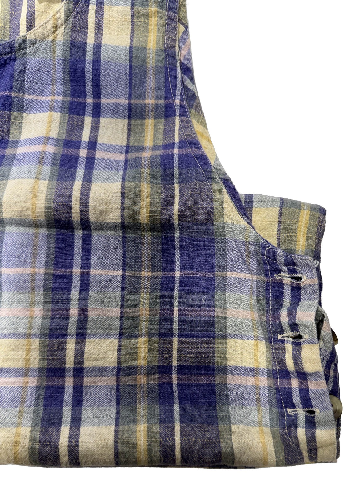 Casey & Max Plaid Cotton Sleeveless Dress Size M