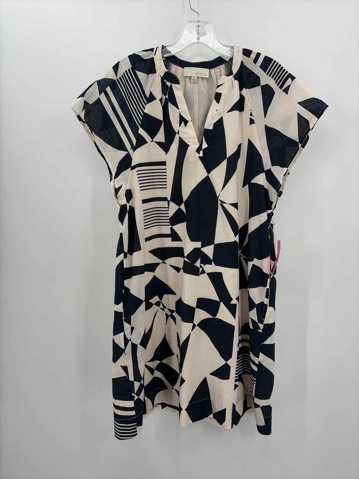 Pre-Owned Pinch Ivory Size Small Knee Length Short Sleeve Dress