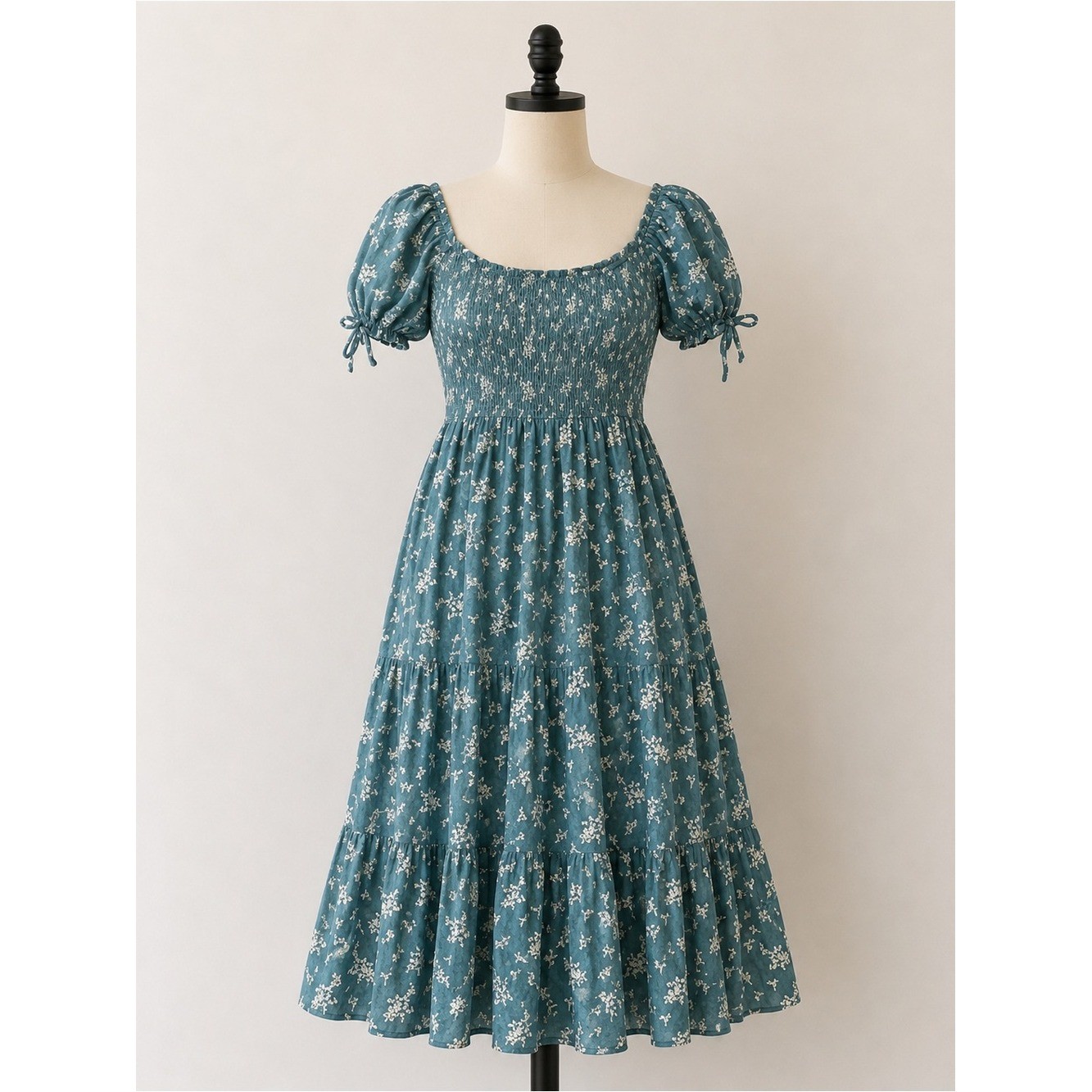 And Now This Women Green Floral Dress Size Small/S- Cottagecore