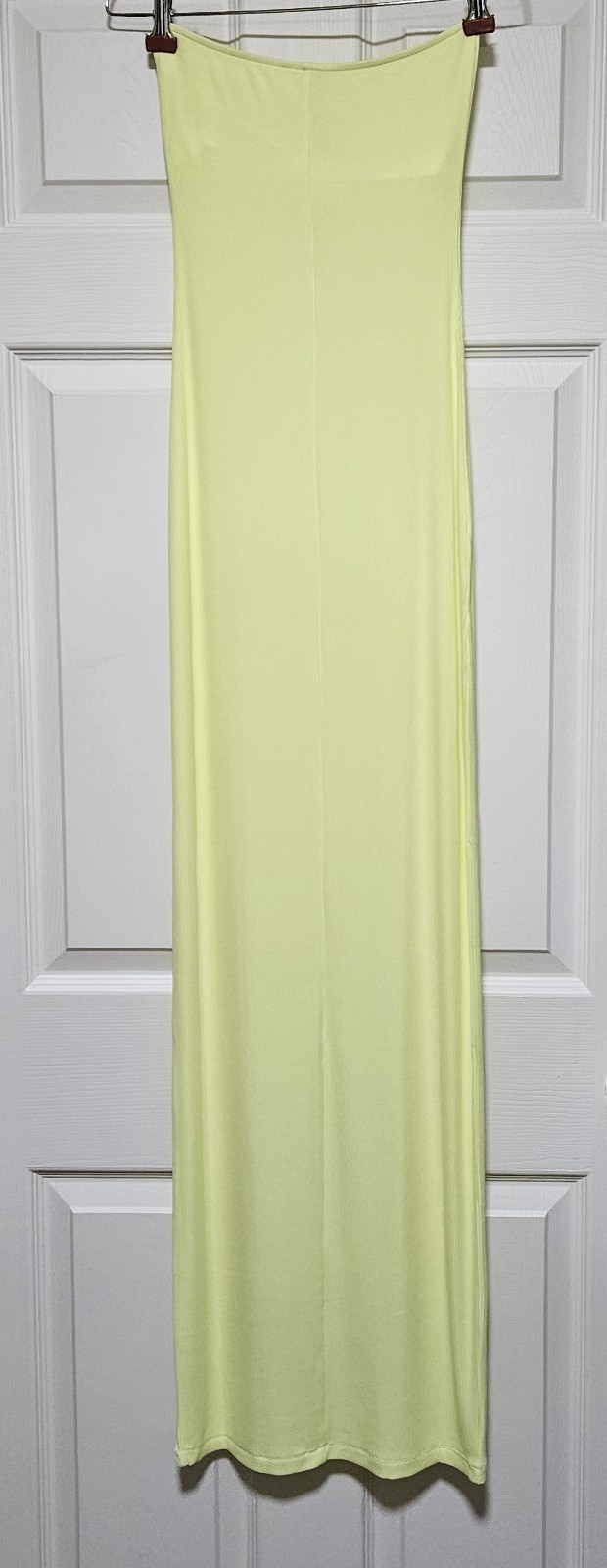 Skims Soft Lounge Rib Tube Strapless Dress Size XXS Lemonade Kim Kardashian