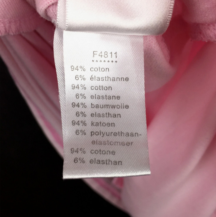 Lacoste Womens Sz 38 (32in Bust) Pink Striped Cotton Barbiecore Piqué Polo Dress