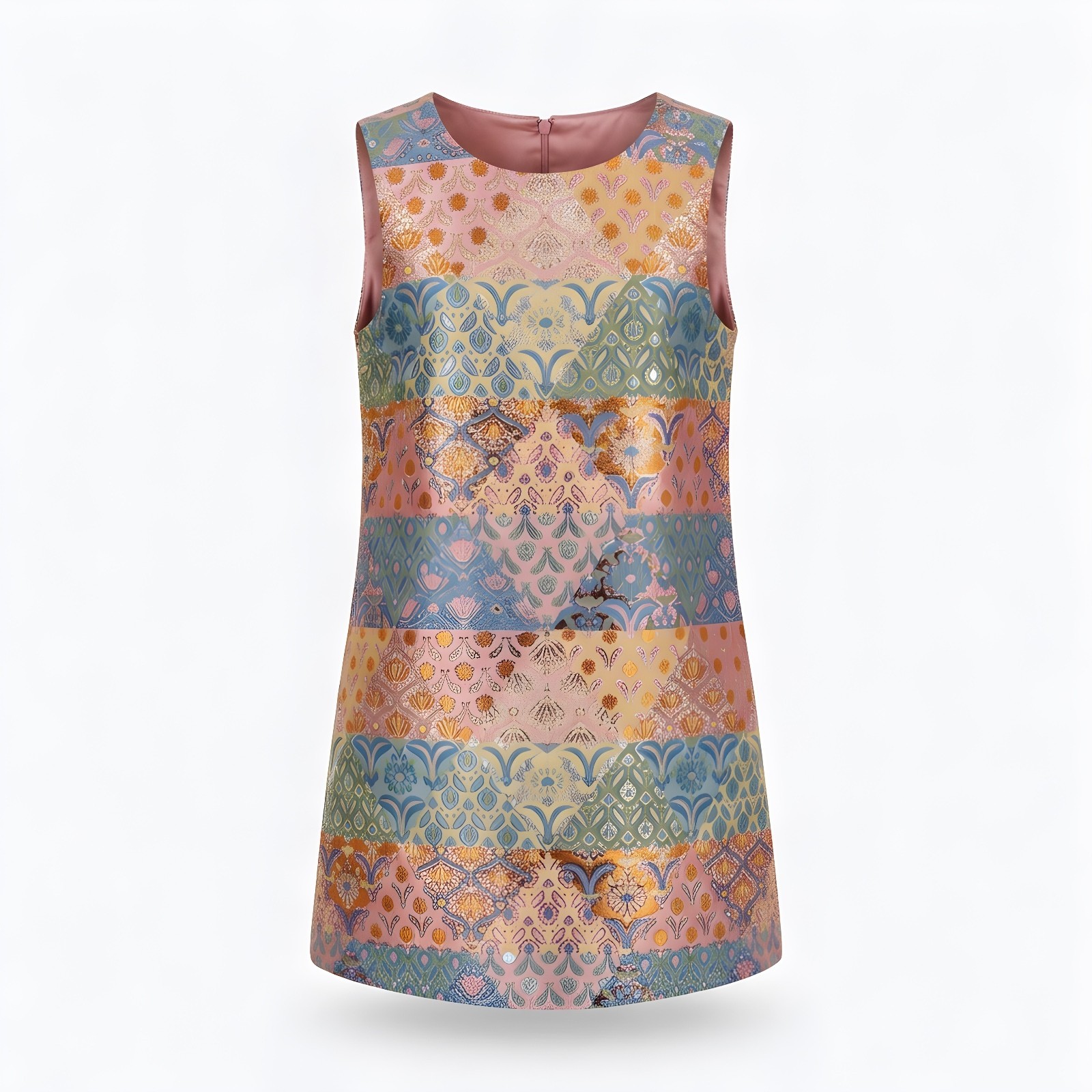 Cynthia Rowley Blush Pink Floral Brocade Dress