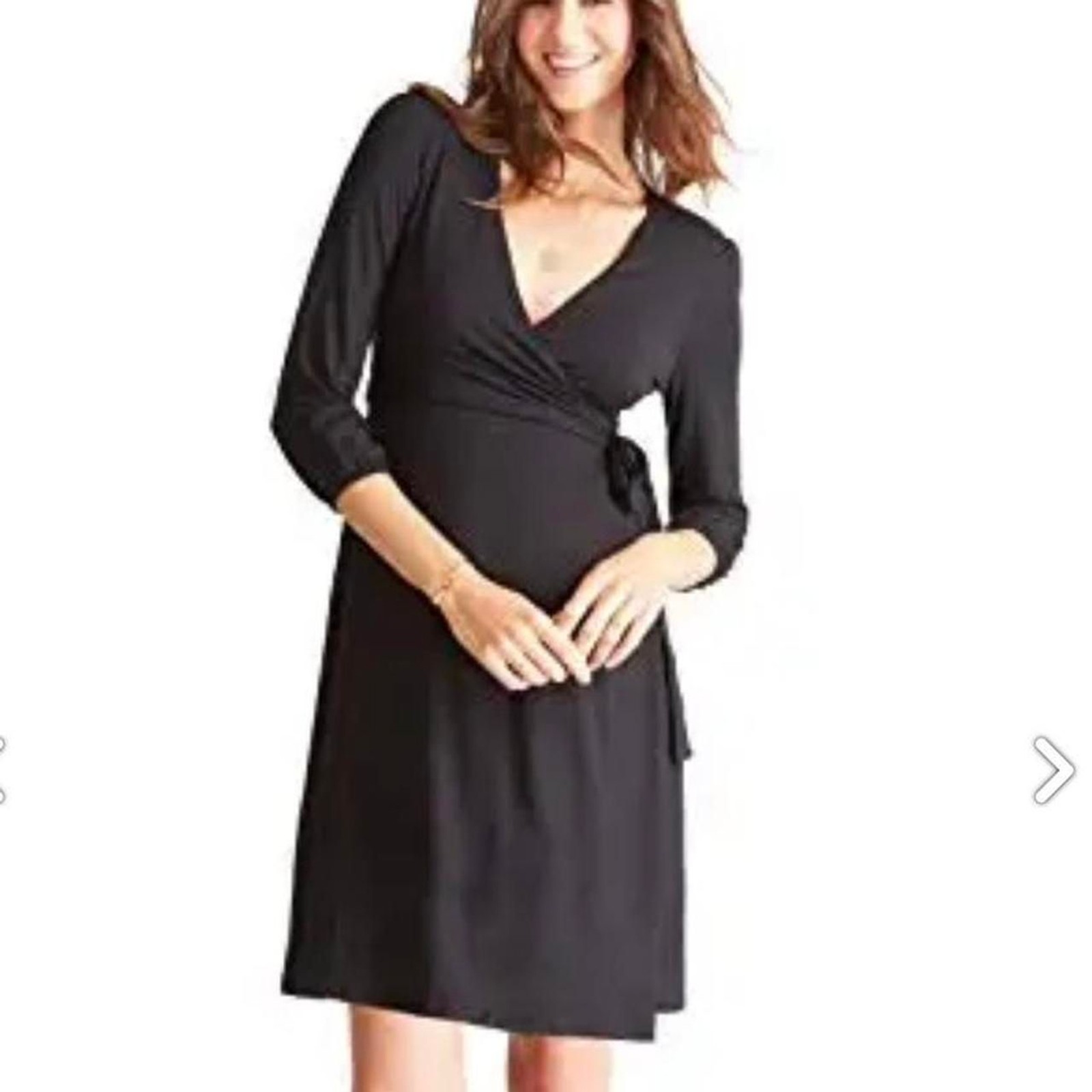 Ingrid & Isabel Maternity Wrap Dress Burgundy Women’s Medium