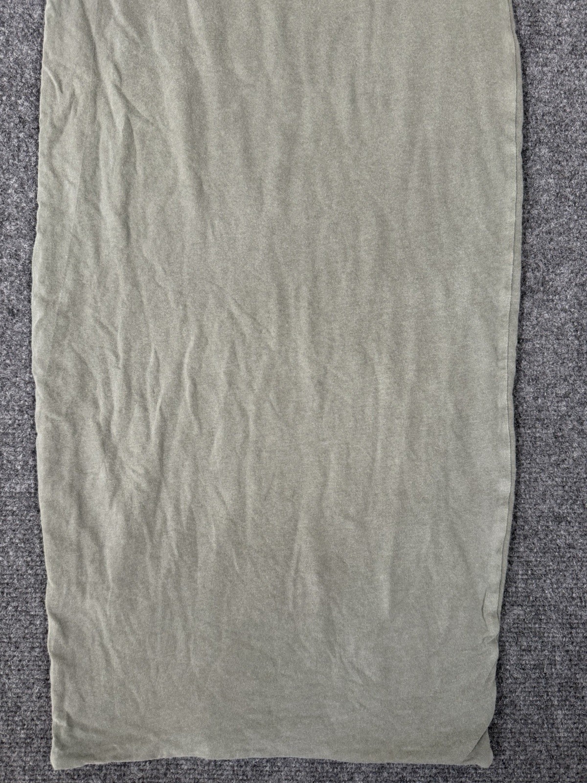 James Perse Twisted Ruched Tank Maxi Dress Womens 3 Large Sage Green Cotton USA